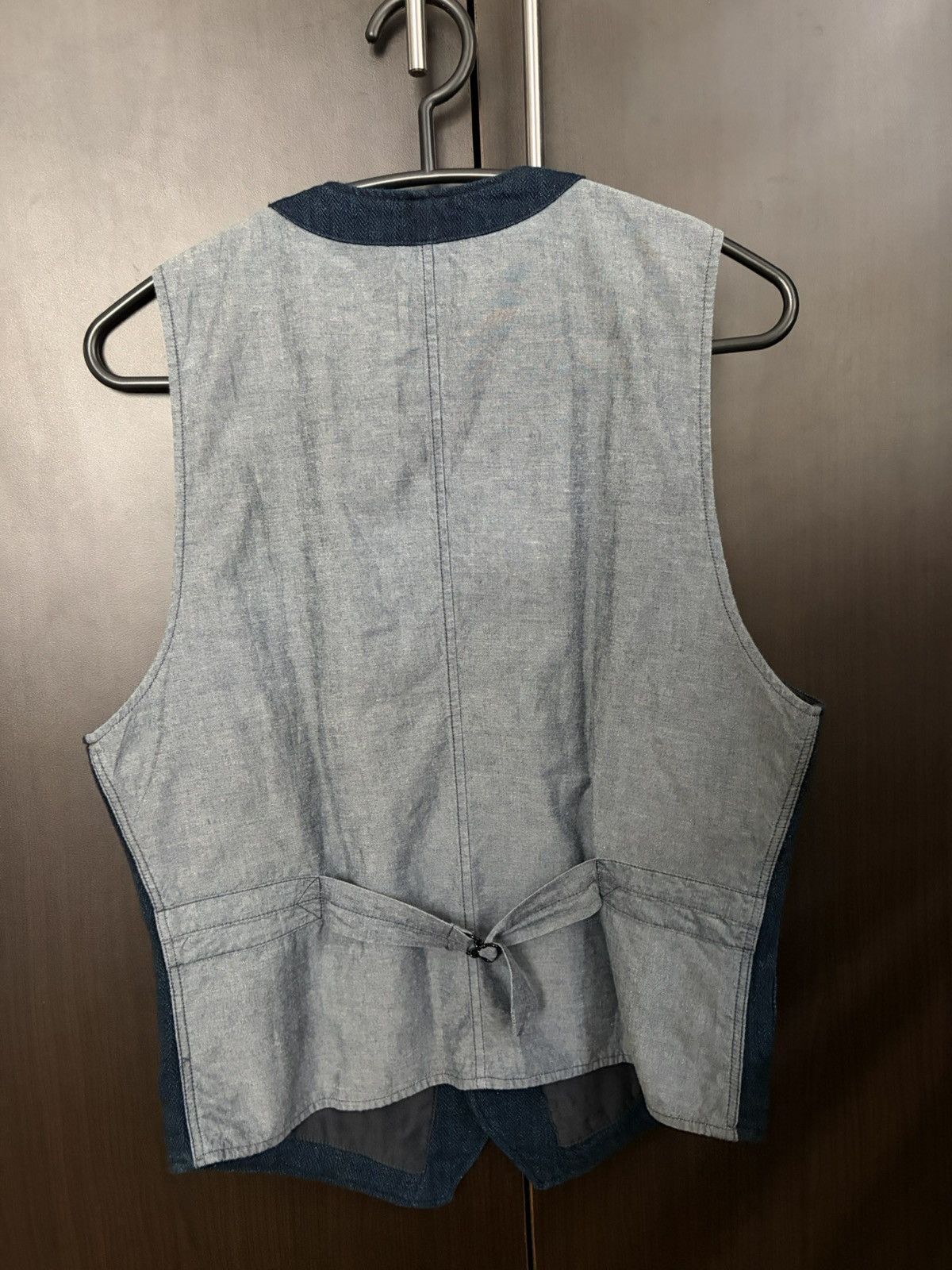 RRL Ralph Lauren Double RL Indigo Herringbone Vest Size US S / EU 44-46 / 1 - 2 Thumbnail