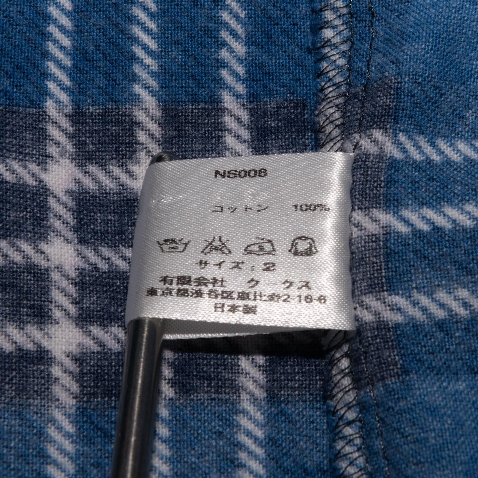Number (N)ine Number Nine SS 2006 Blue Plaid Flannel Size US M / EU 48-50 / 2 - 6 Thumbnail