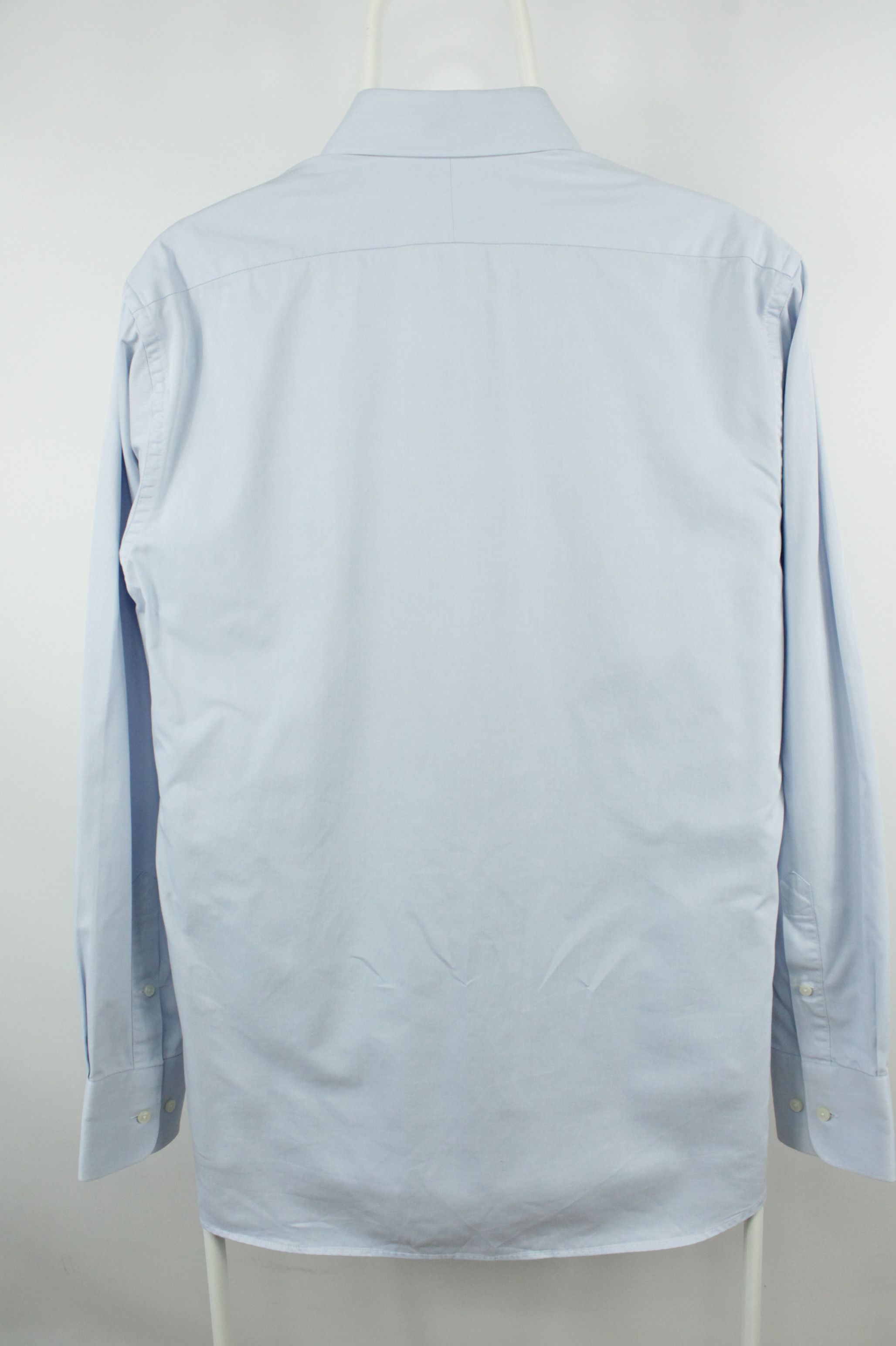 Designer × Suitsupply Suitsupply Cotton Two Ply Slim Fit Formal Light Blue Shirt Size US L / EU 52-54 / 3 - 8 Thumbnail