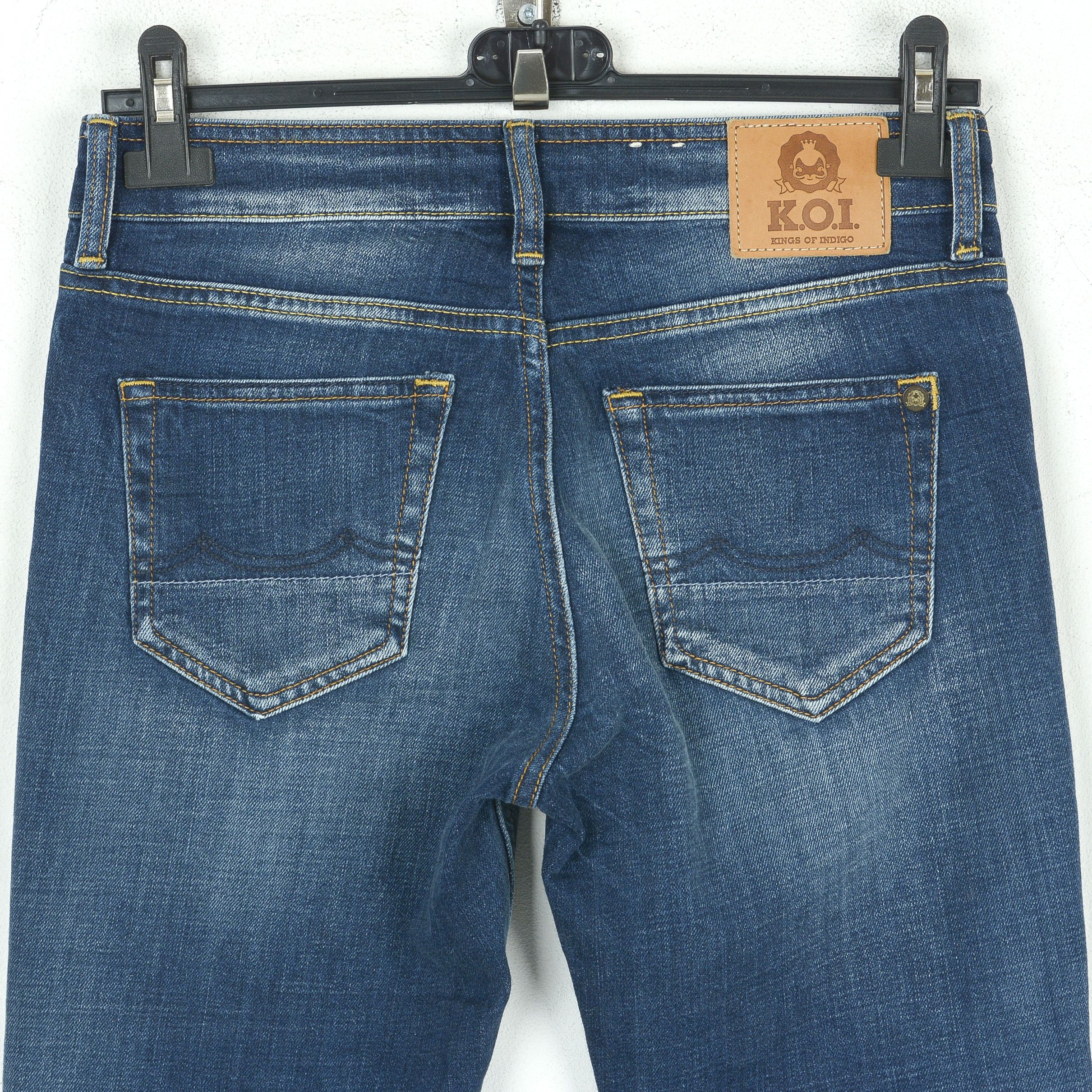 Kings Of Indigo Juno Super Slim W27 L32 Slim Jeans Denim Pants Trousers Size 27" / US 4 / IT 40 - 4 Thumbnail