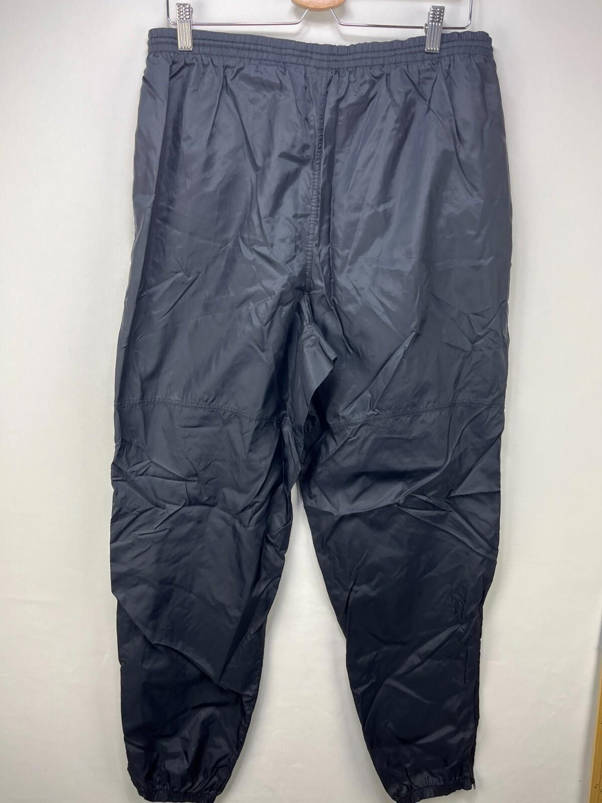 Nike Vintage 90s Nike Windbreaker Pants Black Swoosh XL Blue Size US 36 / EU 52 - 11 Thumbnail