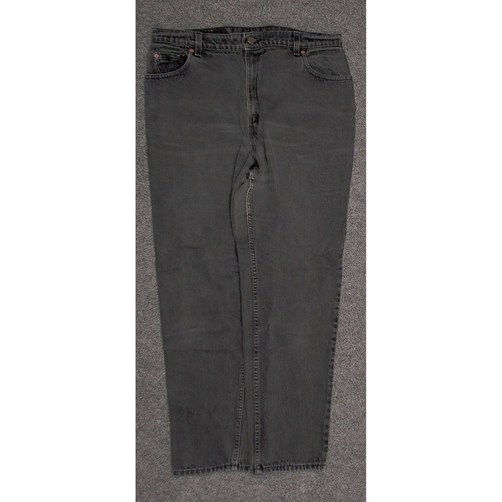 Levi's 1995 Made in USA Levis 551 Faded Black Tapered Jeans Womens Size 40" / US 18 - 3 Thumbnail