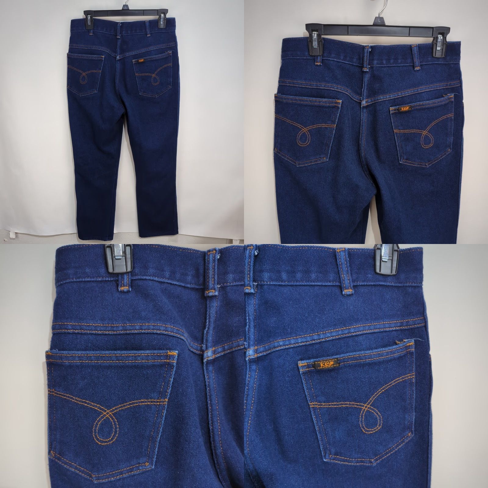 Vintage VINTAGE Key Jeans 32x30 Denim Blue Straight Leg 90s USA Made Jeans Mens Regular Pant Blue Size US 32 / EU 48 - 9 Thumbnail