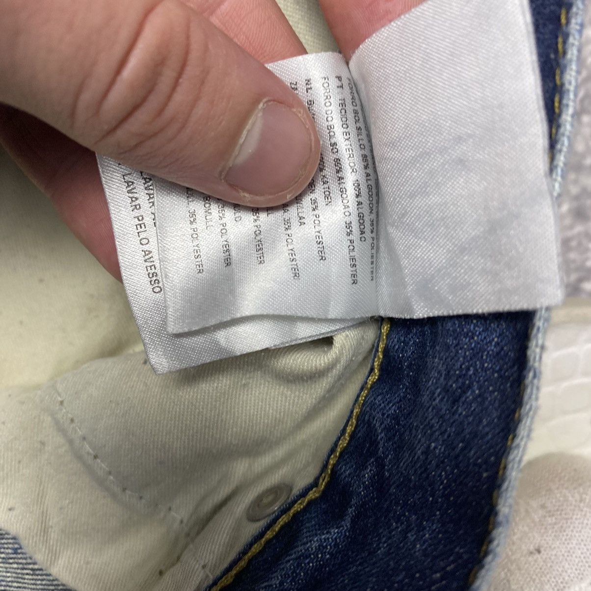 Vintage Vintage Carhartt Wip Patch Logo Blue Streetwear denim jeans Size US 34 / EU 50 - 19 Thumbnail