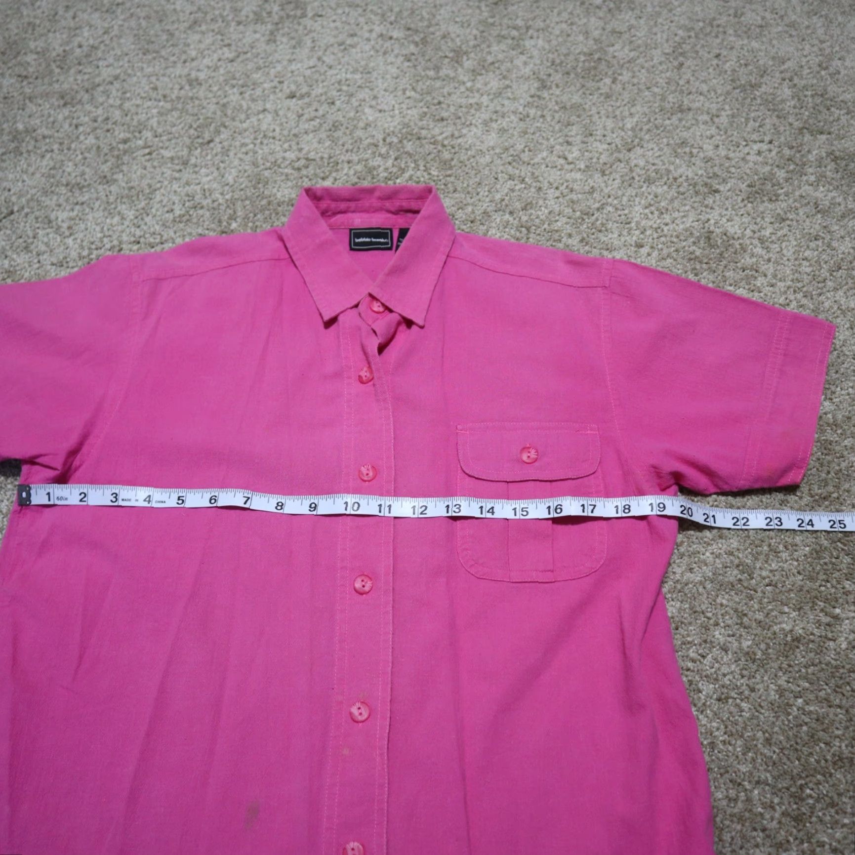 Vintage Bobbie Brooks Shirt Pink Button Up Short Sleeve 100% Cotton Size M Women's Size M / US 6-8 / IT 42-44 - 5 Thumbnail