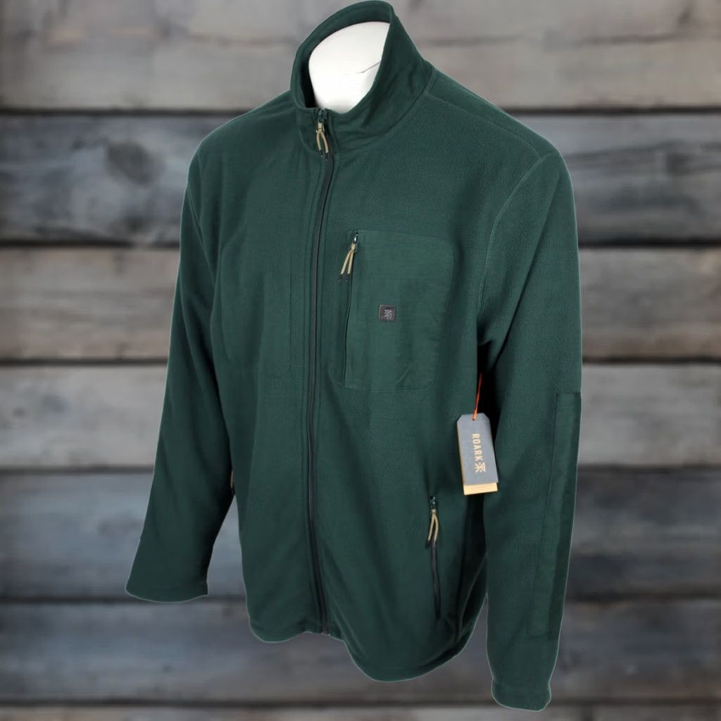Roark Roark Men's Landfall Fleece Full Zip Jacket 2XL Spruce Green RF277 Size US XXL / EU 58 / 5 - 1 Thumbnail