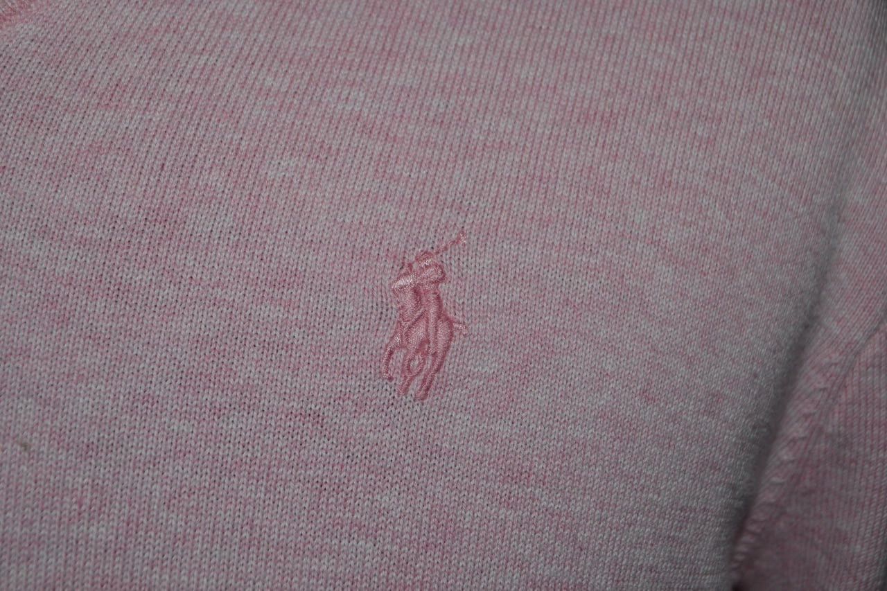 Polo Ralph Lauren Polo Ralph Lauren Sweater V-Neck Pullover Pink Size M Size US M / EU 48-50 / 2 - 3 Thumbnail