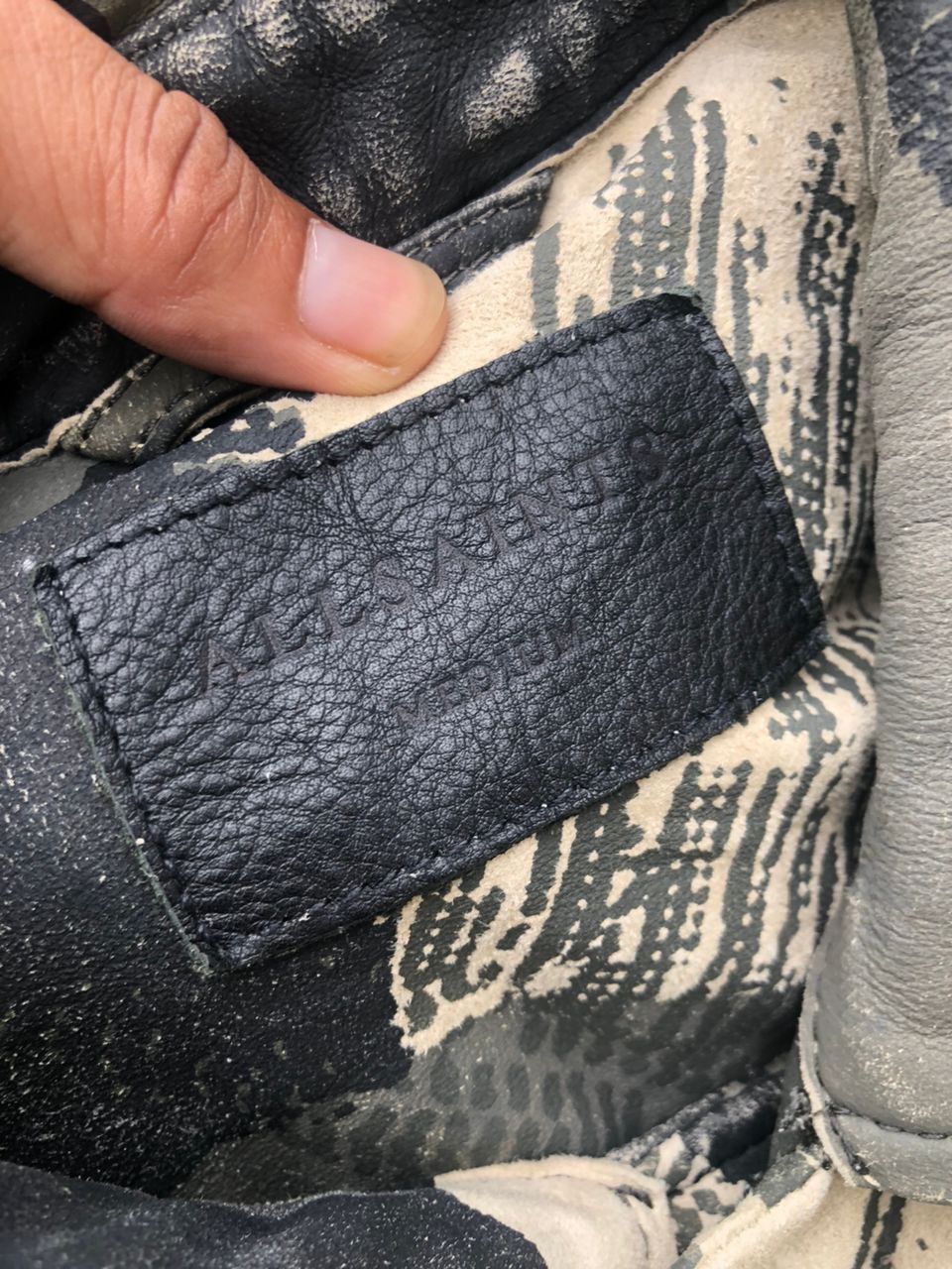 Allsaints All Saints Contact Camouflage Soft Leather Jacket Size US M / EU 48-50 / 2 - 3 Thumbnail
