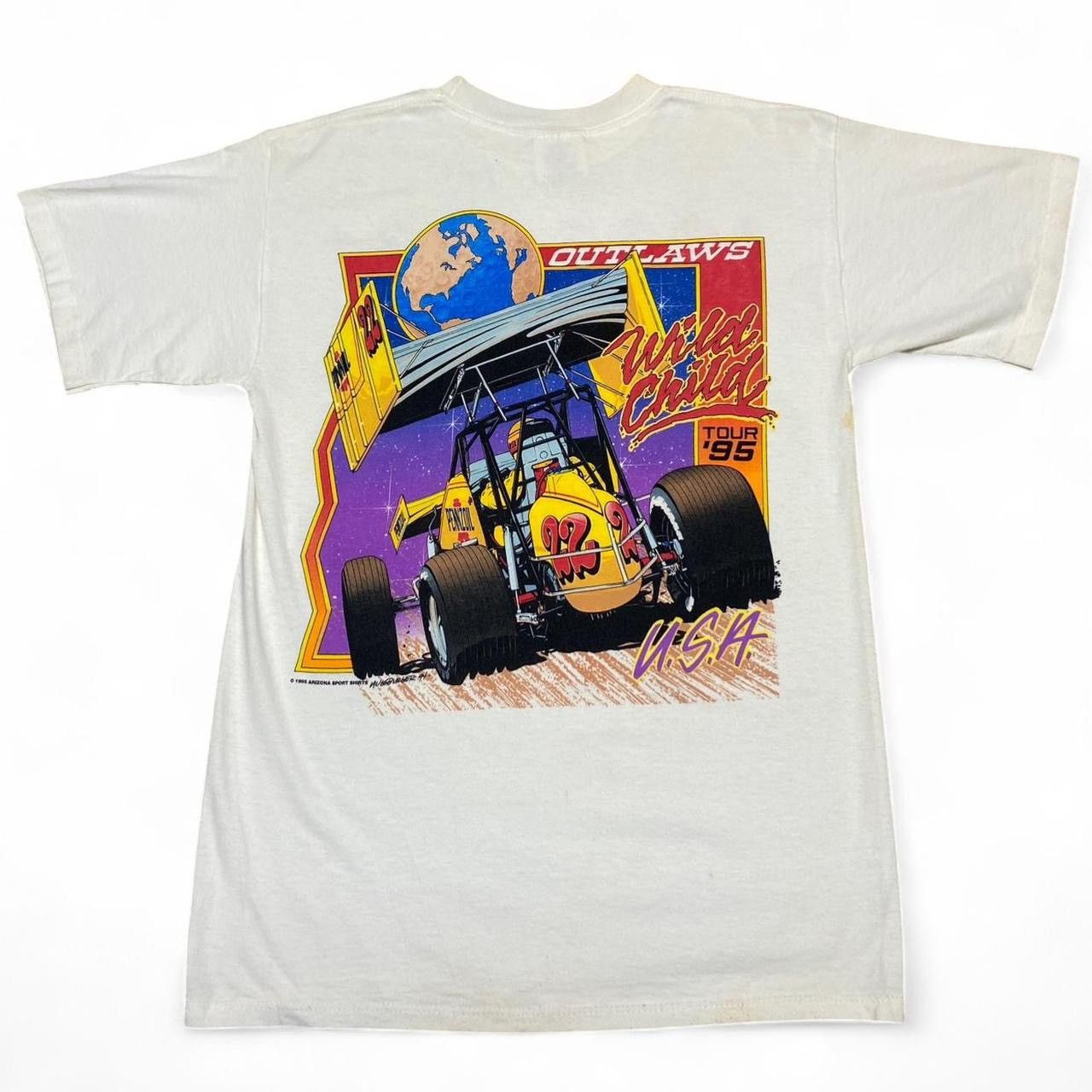 Other Vintage 95 the wild child Haudenschild outlaws racing tee Size US L / EU 52-54 / 3 - 5 Thumbnail