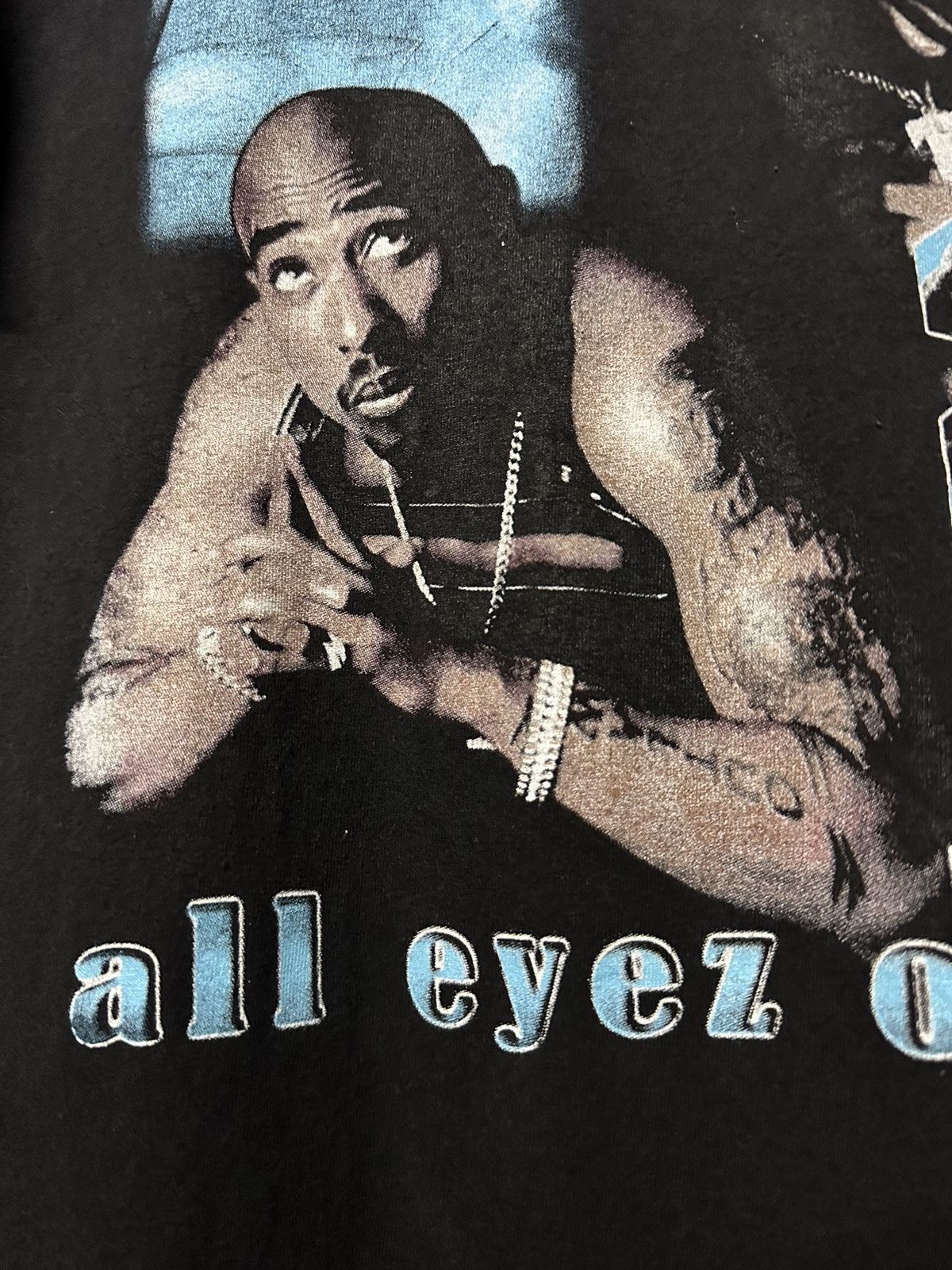 Band Tees × Rap Tees × Vintage Vintage Tupac Makaveli All Eyes On Me Faded Tee Size US XL / EU 56 / 4 - 6 Thumbnail
