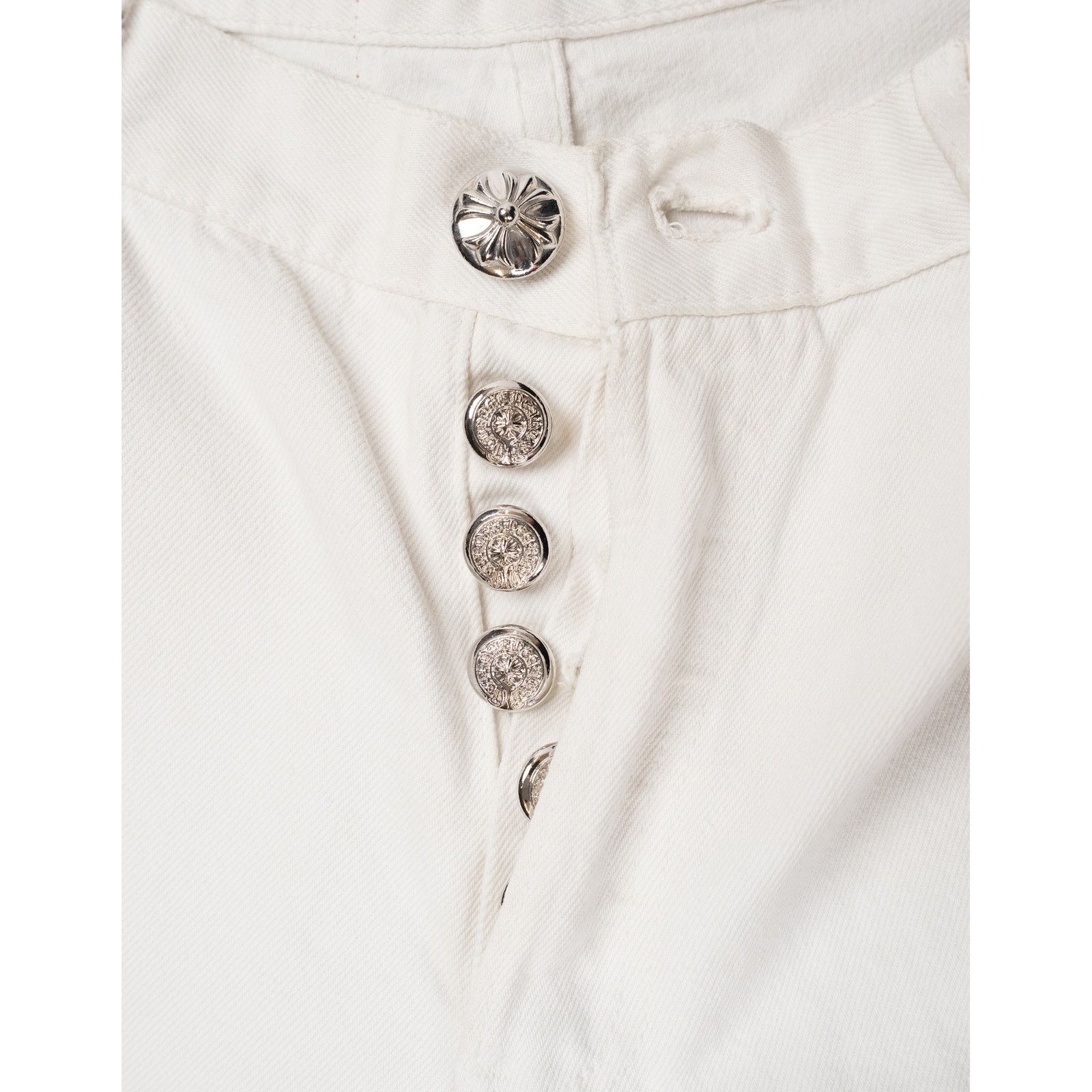 Chrome Hearts Levi's 501 Leopard Cross Patch White Jeans Size US 36 / EU 52 - 6 Thumbnail
