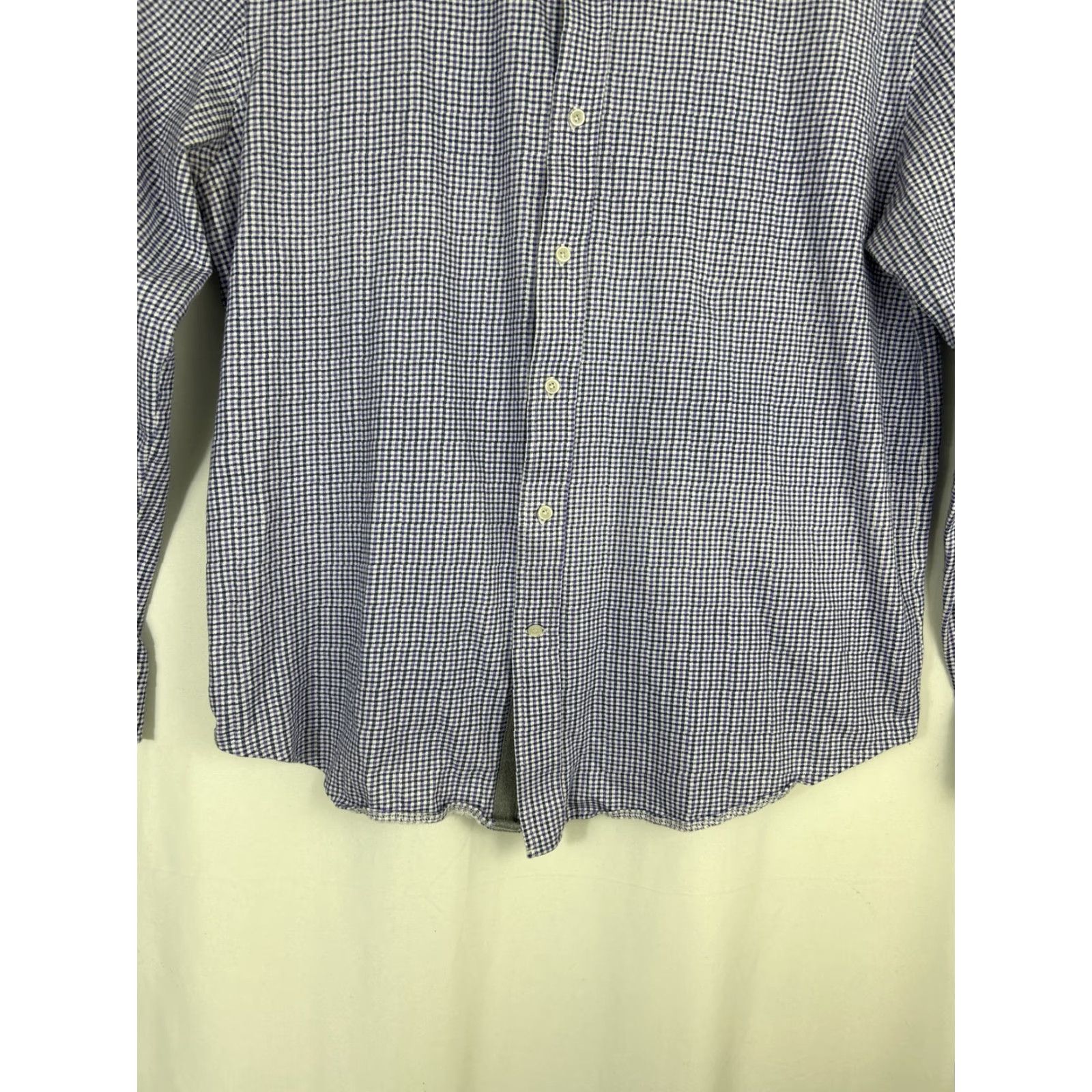 Saks Fifth Avenue Saks Fifth Avenue Button-Up Shirt Men Purple 2XL Cotton Stretch Spandex Long Sleeve Size US XXL / EU 58 / 5 - 5 Thumbnail