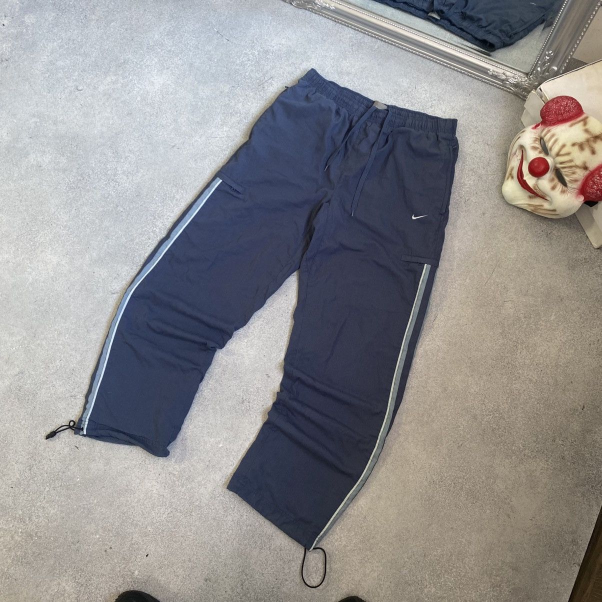 Nike Vintage Nike Track Pants Nylon Striped 00s Y2K Baggy Size US 34 / EU 50 - 2 Thumbnail