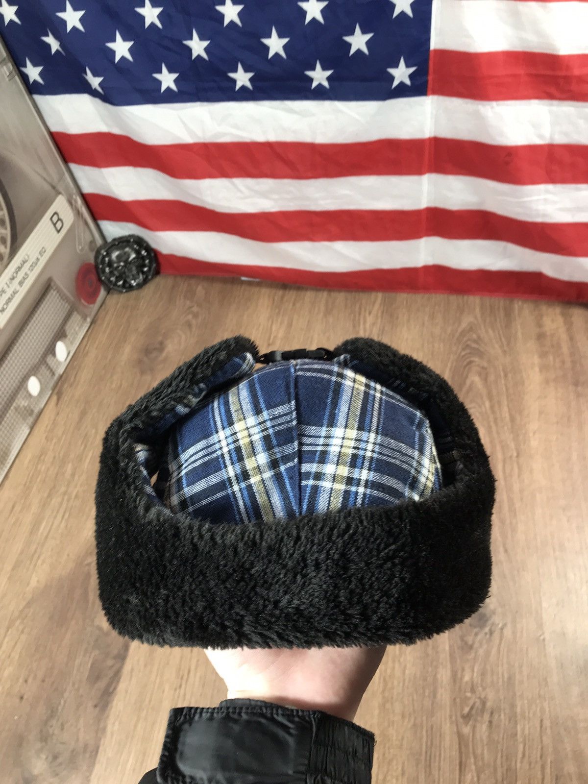 Japanese Brand × Vintage Vintage Y2K Fuzzy Ushanka Hat Size ONE SIZE - 9 Thumbnail