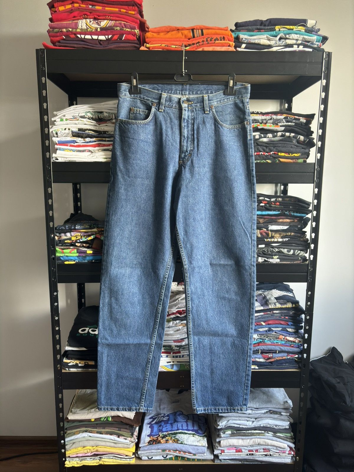Lee × Vintage Vintage Lee MR Jeans Wash Denim Straight Made USA 90s Size US 34 / EU 50 - 4 Thumbnail