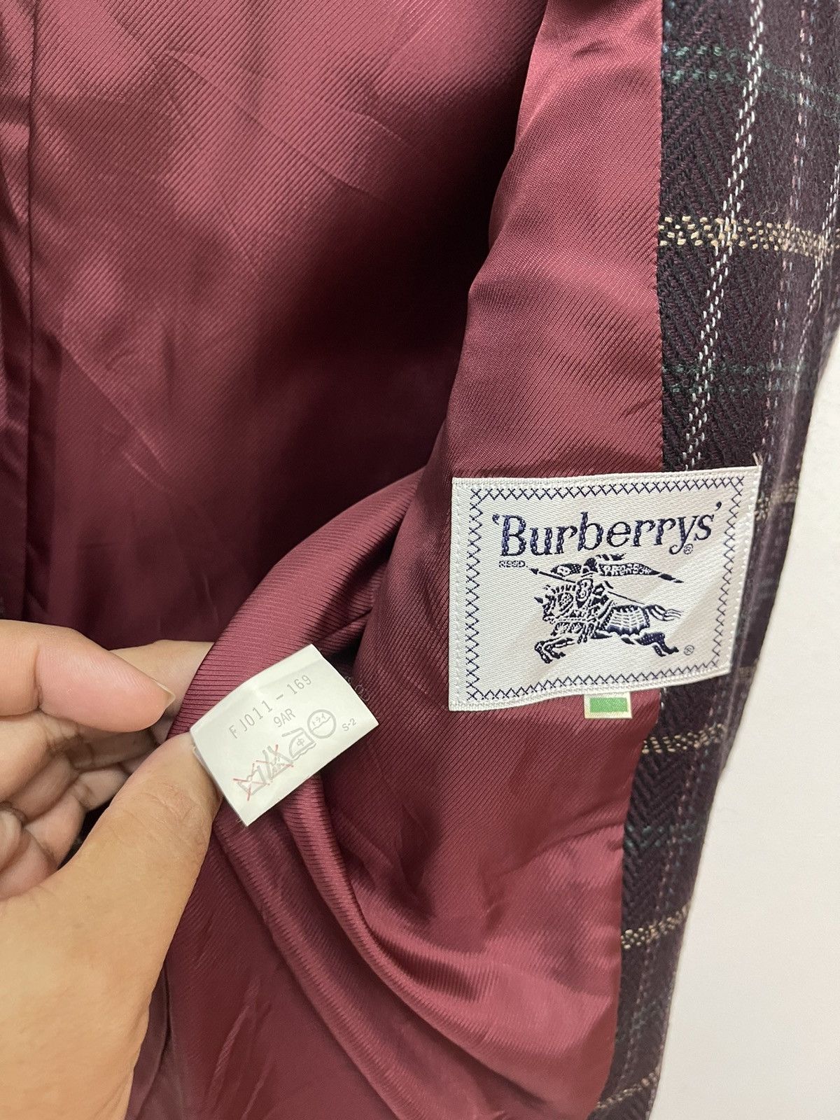 Burberry × Vintage VINTAGE CHECK BURBERRY JACKET COAT Size M / US 6-8 / IT 42-44 - 5 Thumbnail
