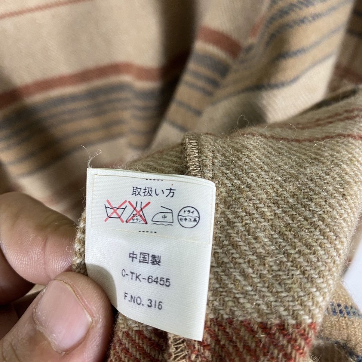 Designer × Nigel Cabourn × Vintage Vintage 90s Nigel Cabourn Wool Stripe Button Shirt L Size Size US L / EU 52-54 / 3 - 18 Thumbnail