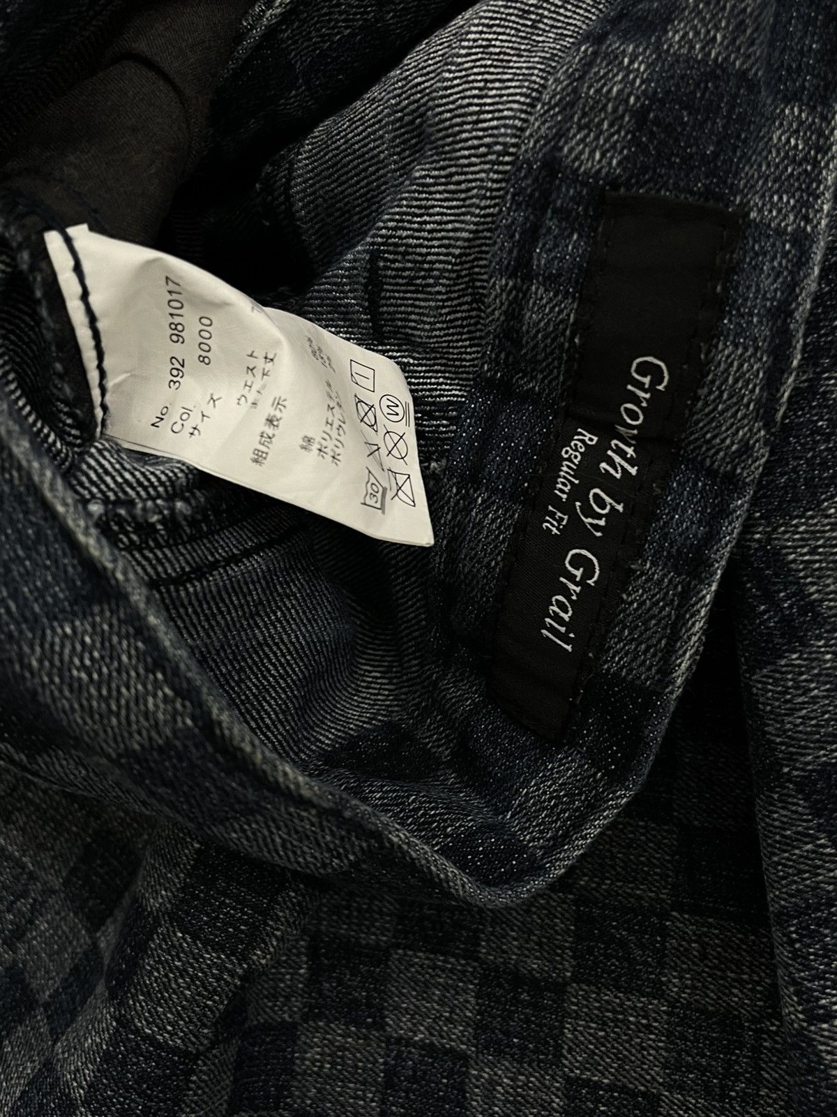 Japanese Brand Vintage Japan Designer Growth by Grail Square Checkered Punk Size US 29 - 12 Thumbnail