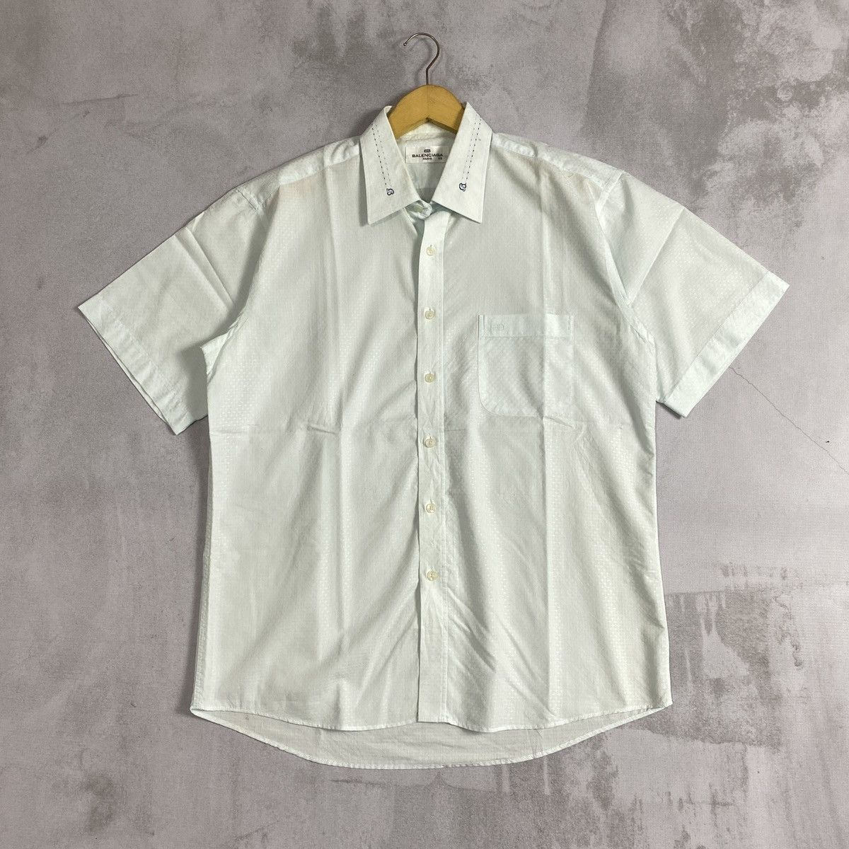 Balenciaga Vintage Balenciaga Jacquard Shirt Size US L / EU 52-54 / 3 - 1 Thumbnail