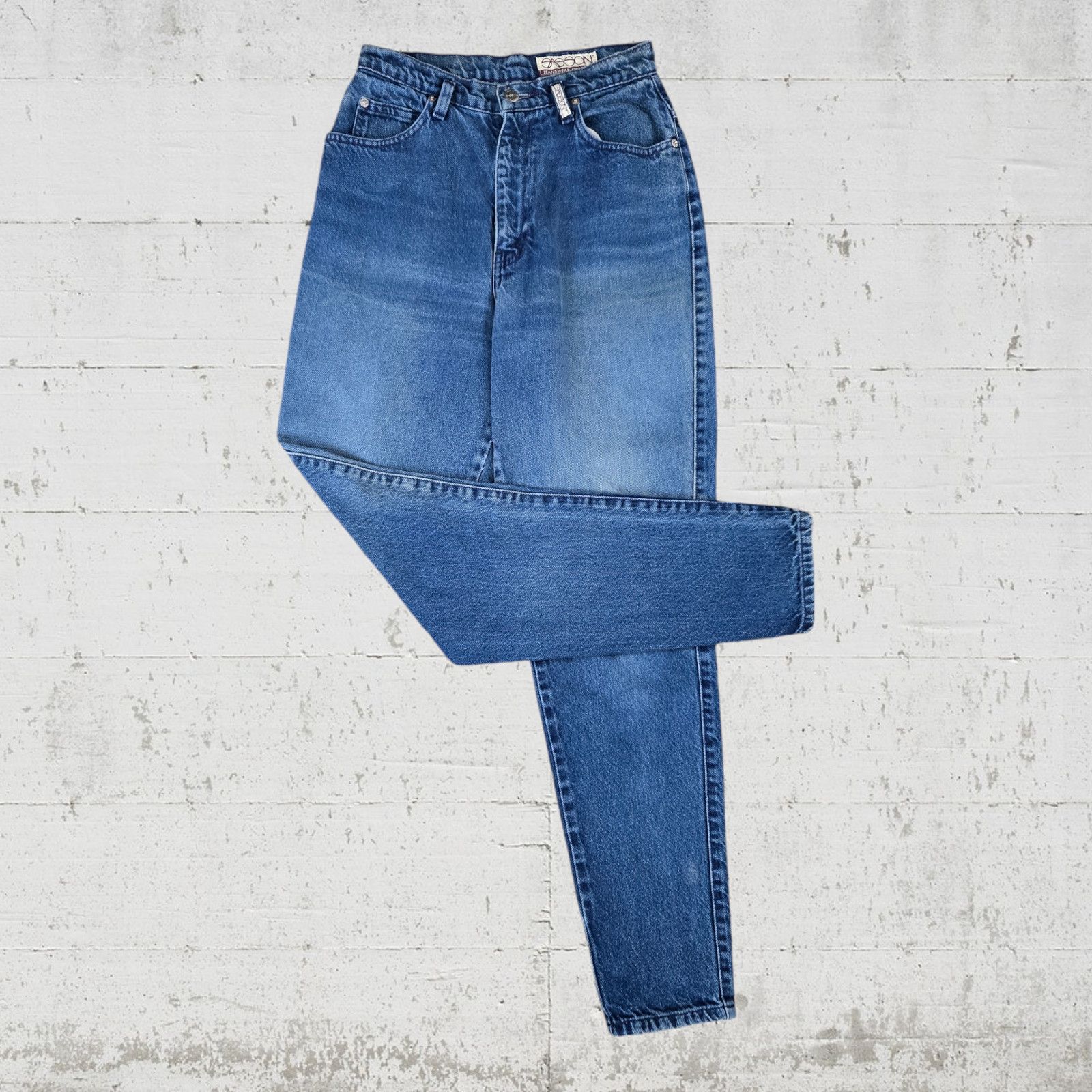Vintage 80s Sasson Medium High Waisted Mom Jeans Size 26 Size 26" / US 2 / IT 38 - 11 Thumbnail