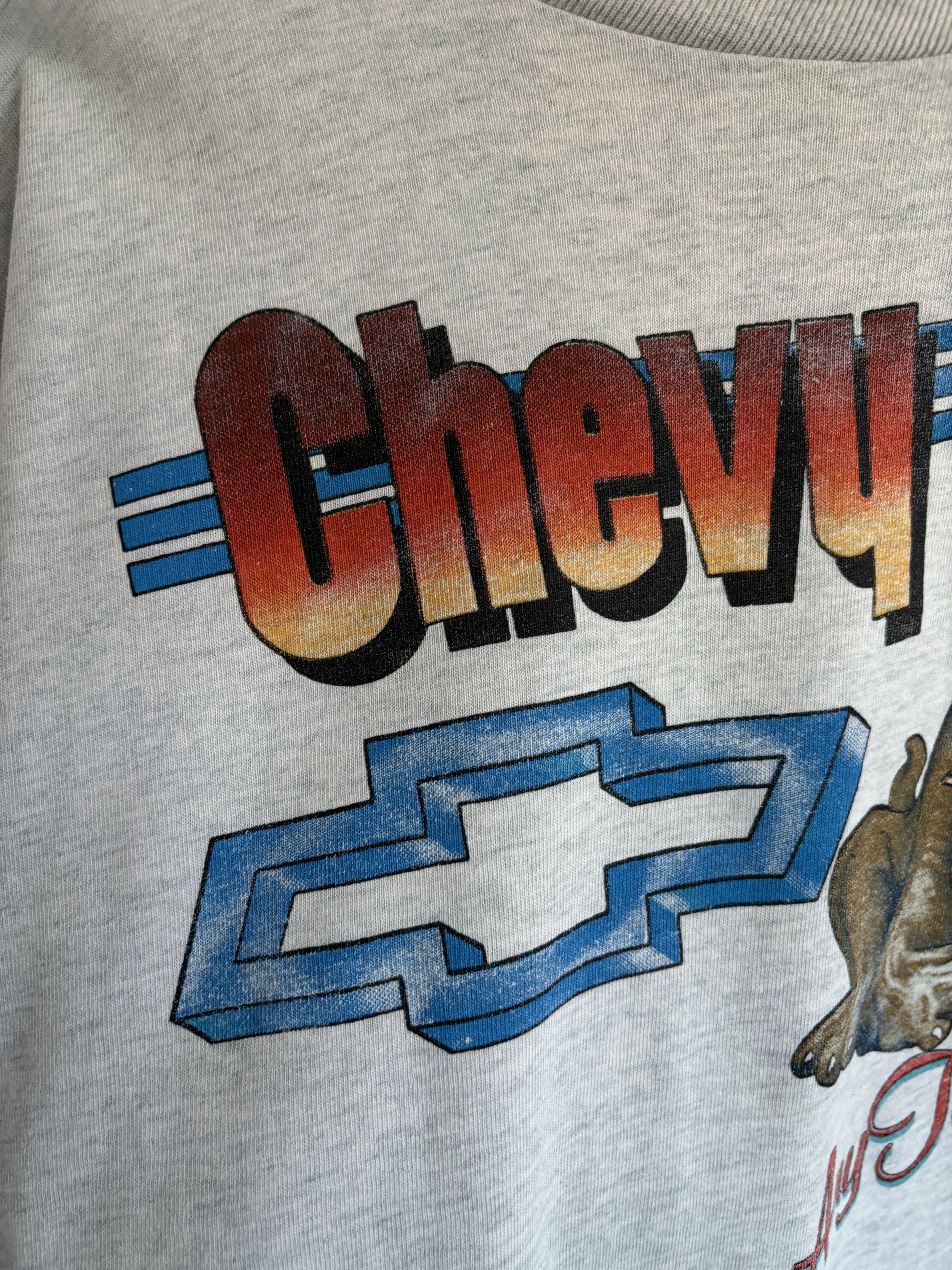 Chevrolet × Fruit Of The Loom × Vintage Vintage 1990 Chevy Tough Bulldog Tee Size US L / EU 52-54 / 3 - 7 Thumbnail