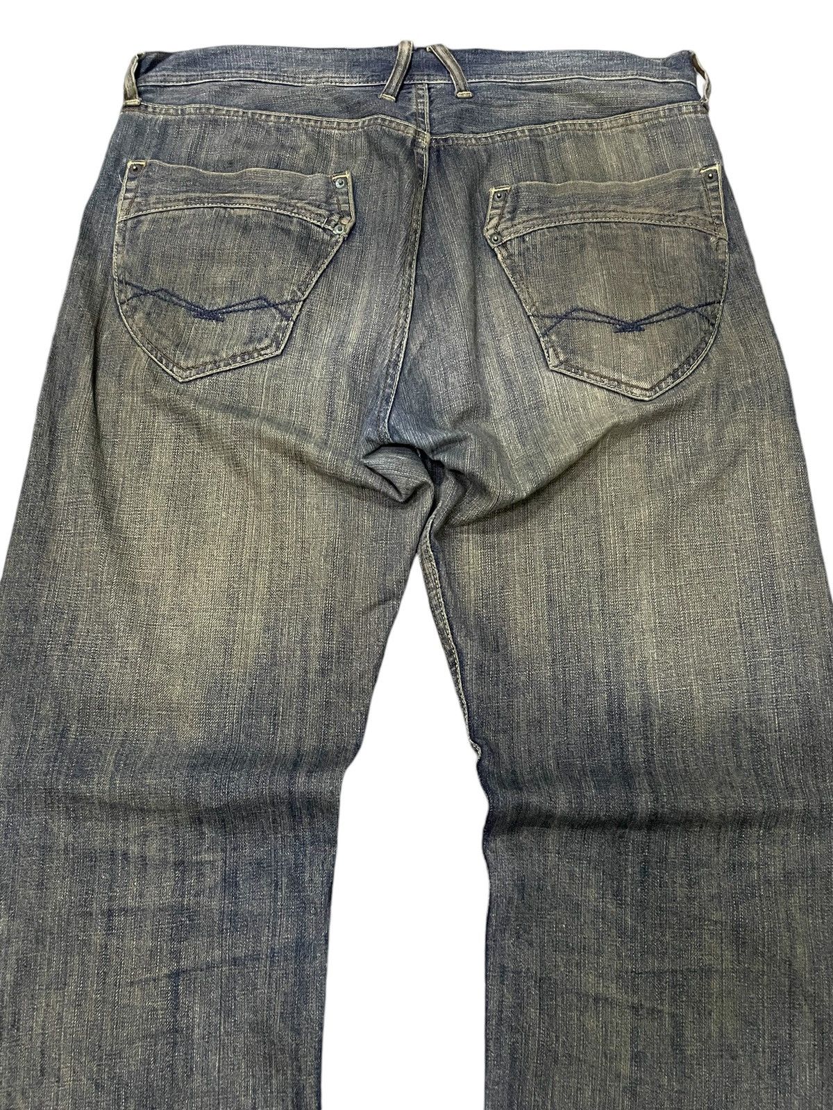 Hysteric Glamour Vintage Japanese Brand Mud Wash Loose Distressed Jeans Size US 36 / EU 52 - 16 Thumbnail