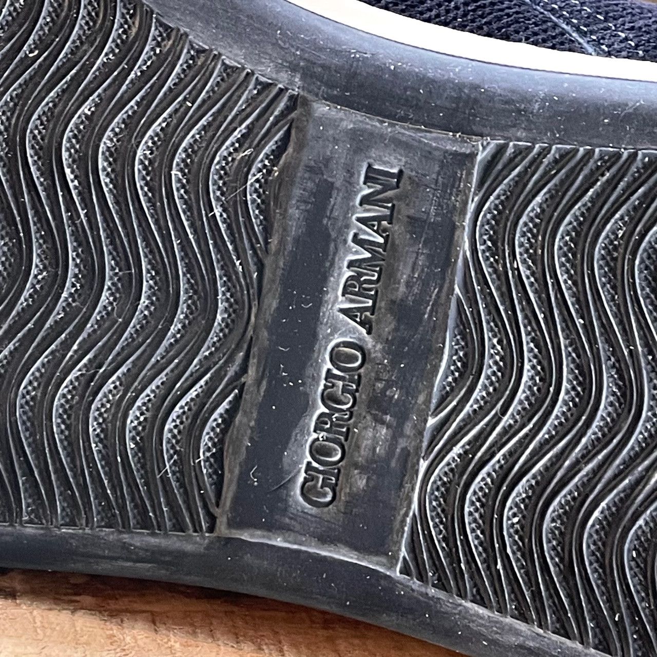 Giorgio Armani Giorgio Armani Navy Suede Sneakers Size US 7 / EU 40 - 11 Thumbnail