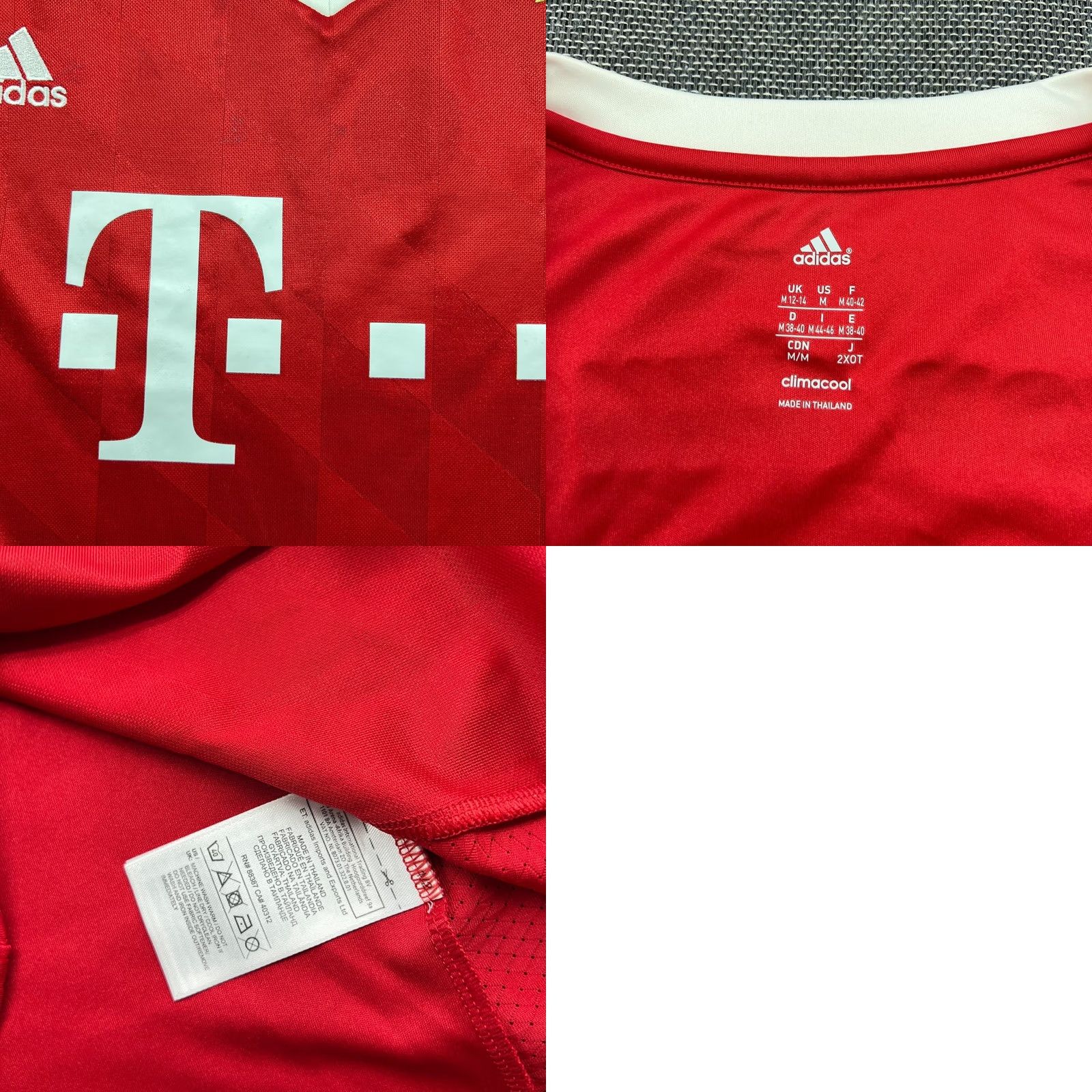 Adidas adidas Bayern Munich 2013 2014 Gotze #19 Home Womens Football Jersey M Red Shirt Womens Football Jersey Size M / US 6-8 / IT 42-44 - 10 Thumbnail