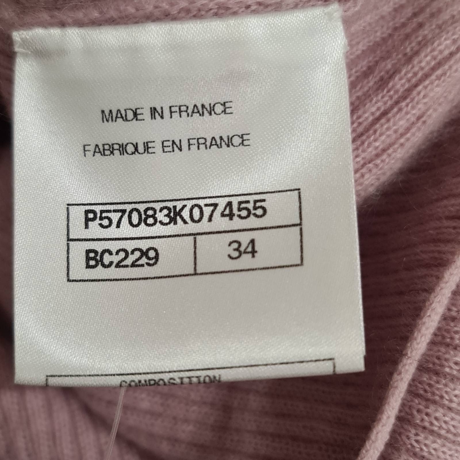 Chanel Chanel 17A Pink Flower Trim Embroidery Knit Dress Sz.34 Size XS / US 0-2 / IT 36-38 - 8 Thumbnail
