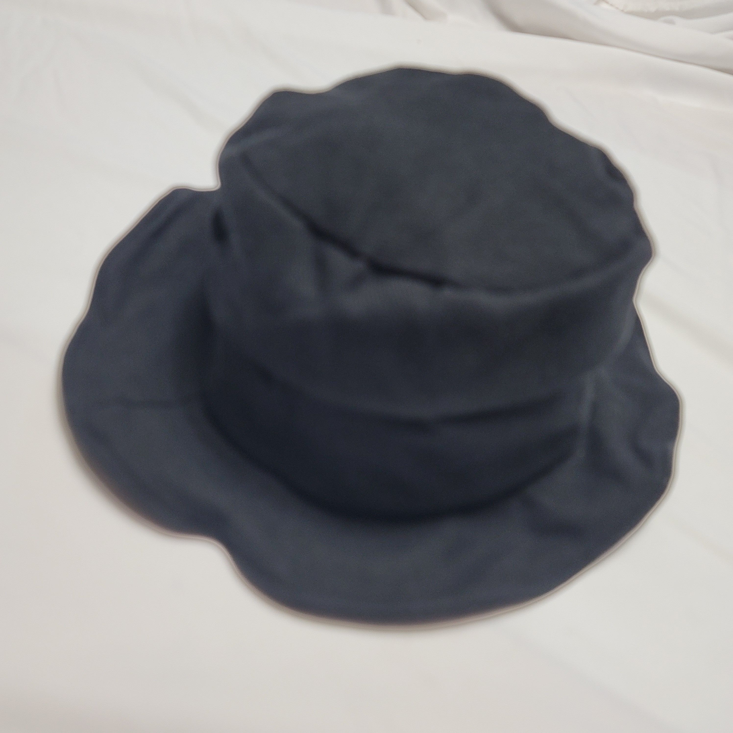 Japanese Brand Japanese Black Layered Bucket Hat with adjustable wired brim Size ONE SIZE - 5 Thumbnail