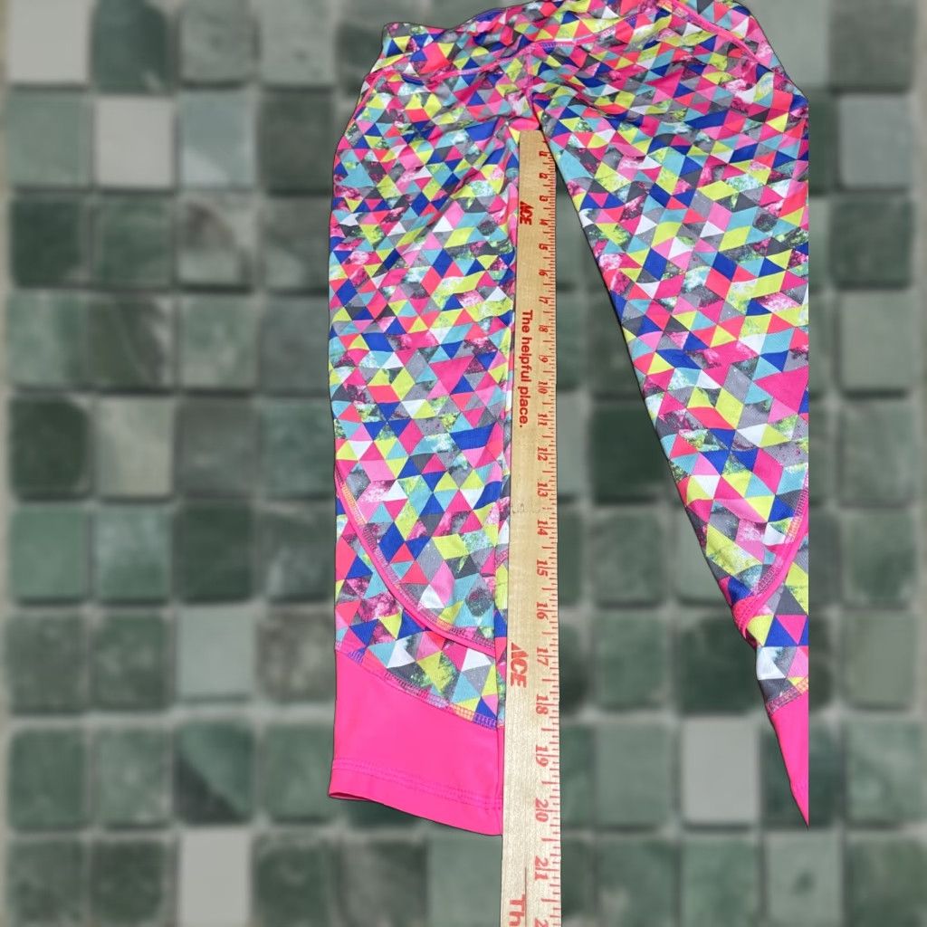 Avia AVIA Leggings Womens XS Pink Pants Pattern Paint Splatter Activewear Regular Compression Running Jogging Size 26" / US 2 / IT 38 - 1 Thumbnail