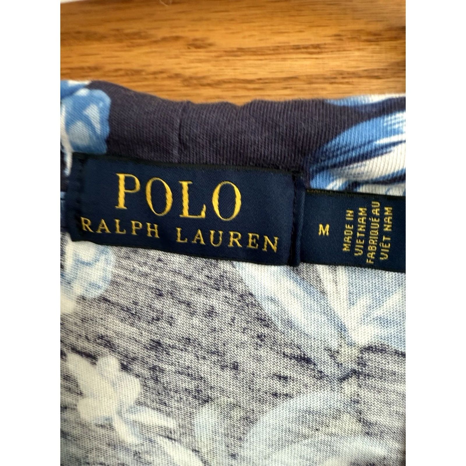 Polo Ralph Lauren Polo Ralph Lauren Mens Medium Blue White Floral Hoodie Hawaiian Preppy Beach Size US M / EU 48-50 / 2 - 3 Thumbnail
