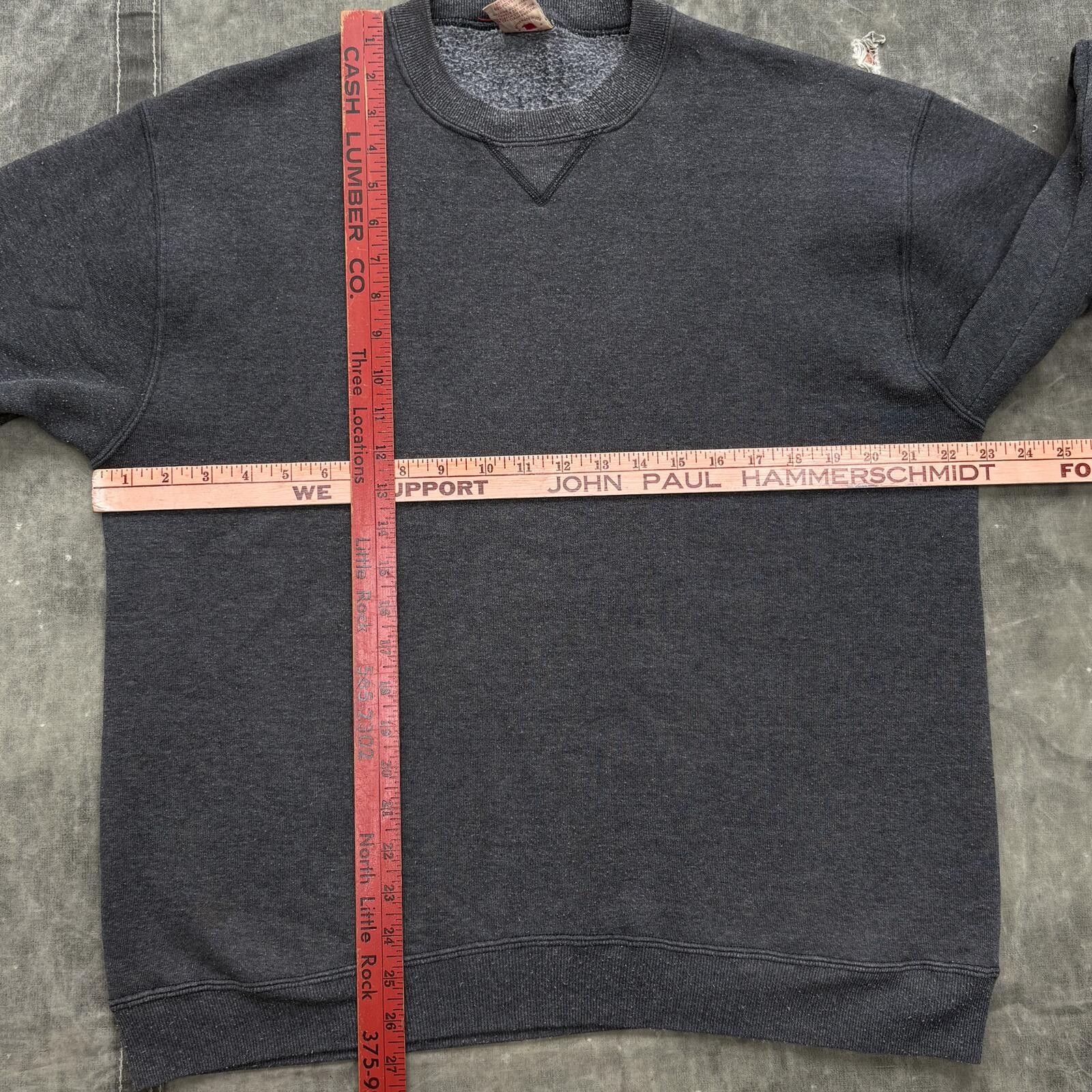 Russell Athletic Vintage 70s Faded Blank Gray Russell Athletic Sweatshirt Size US L / EU 52-54 / 3 - 3 Thumbnail