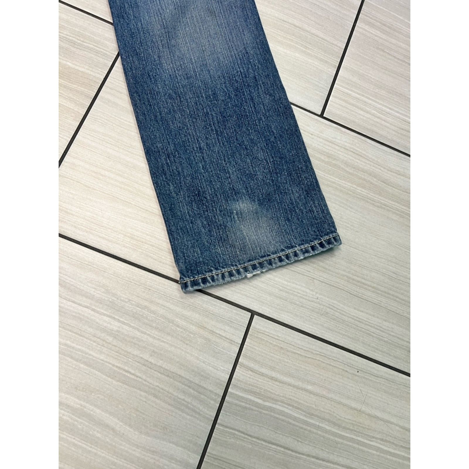Ariat Ariat Western Bootcut Denim Distressed Jeans Size US 32 / EU 48 - 8 Thumbnail