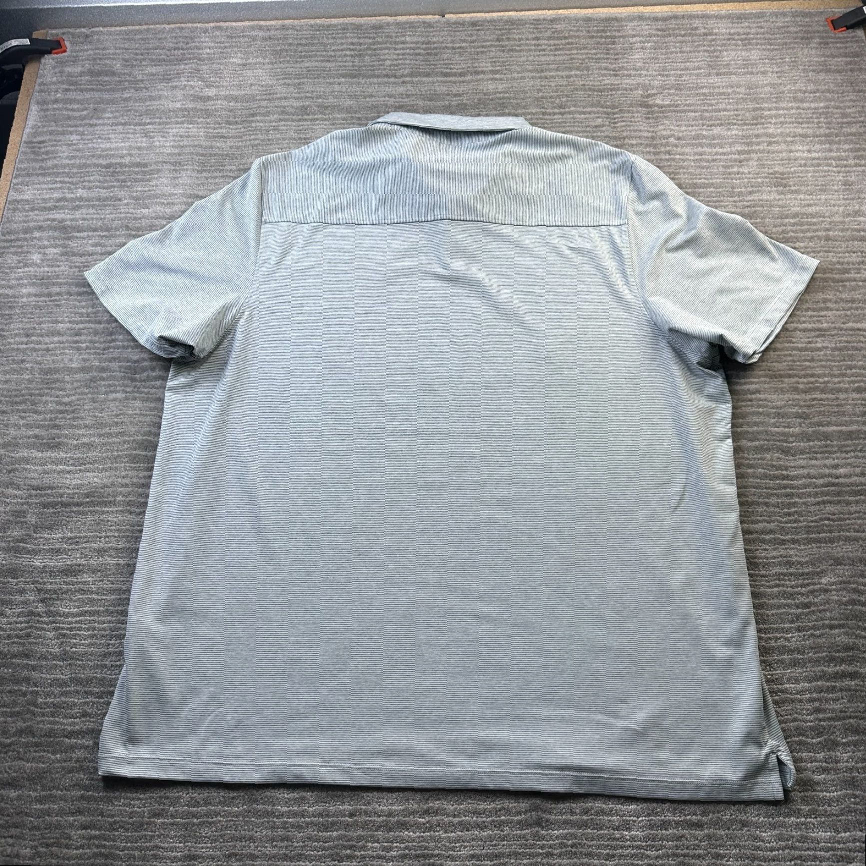 Vineyard Vines Vineyard Vines Polo Shirt Mens 2XL Gray Stripe Performance Stretch Short Sleeve Golf Casual Formal Size US XXL / EU 58 / 5 - 2 Thumbnail