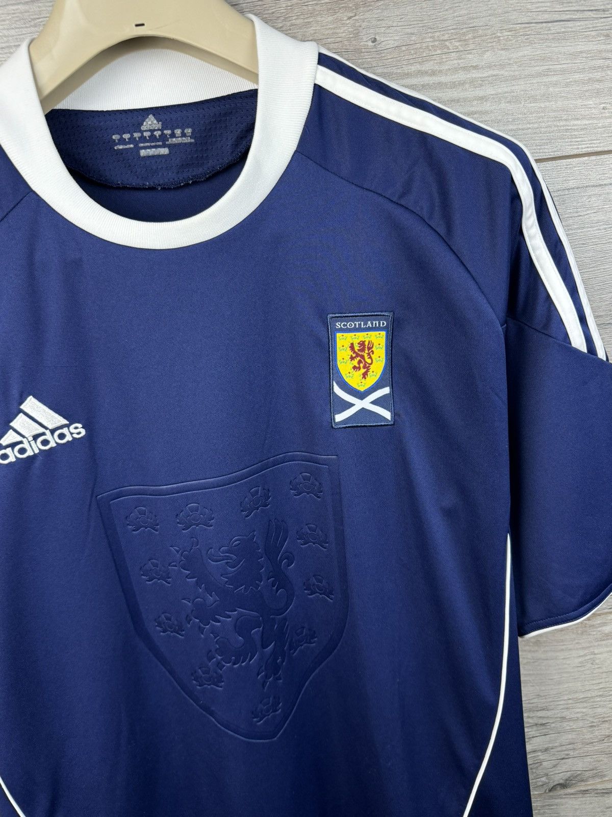 Adidas ADIDAS SCOTLAND 2010 2011 HOME SHIRT FOOTBALL SOCCER JERSEY Size US L / EU 52-54 / 3 - 7 Thumbnail