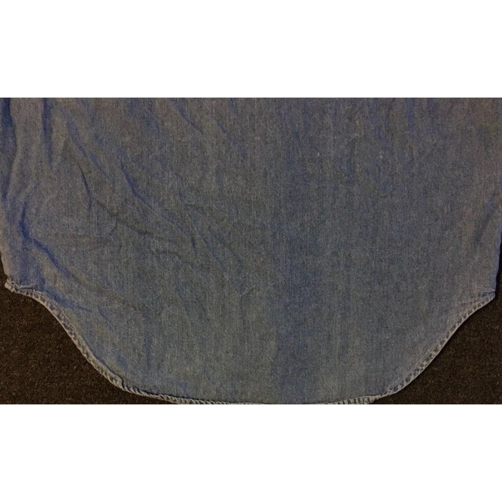 Vintage VINTAGE 90s Abstract Cat Faded Denim Button-Up Shirt M Women Blue Animal Funny Grunge Denim Button-Down Short Sleeve Cat 90s Vintage Womens Mens? Size M / US 6-8 / IT 42-44 - 7 Thumbnail