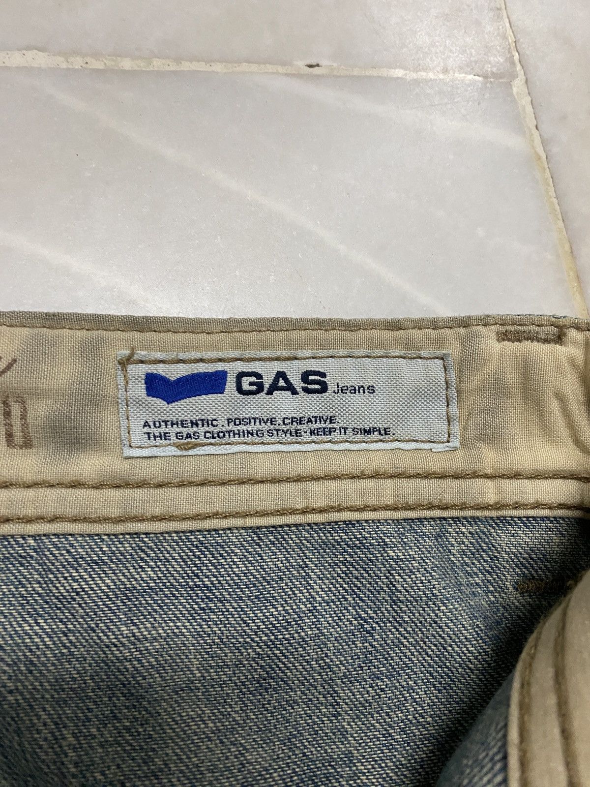 If Six Was Nine 💥Sick💥Vintage 90s Style Gas Mudwash Faded Distress Jean Size US 32 / EU 48 - 13 Thumbnail