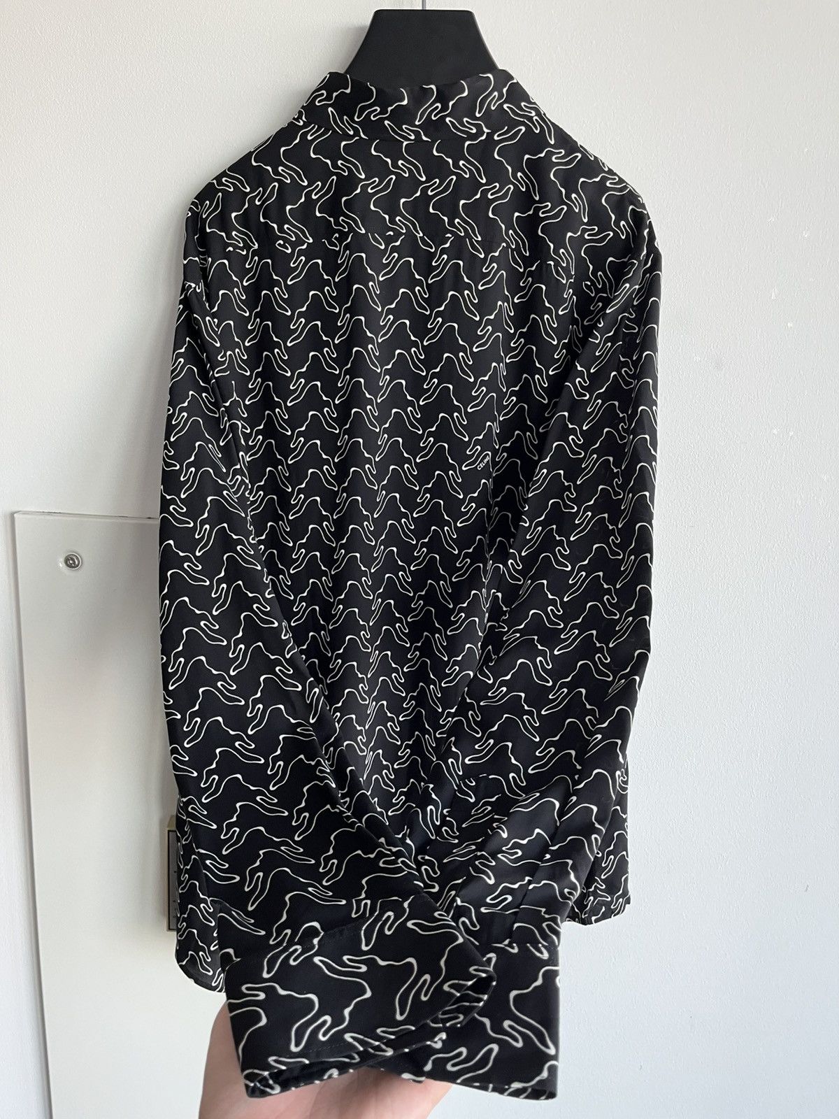 Celine × Hedi Slimane Super Runway Geometric Logo Shirt Celine Hedi Slimane Rare Size US XL / EU 56 / 4 - 10 Thumbnail