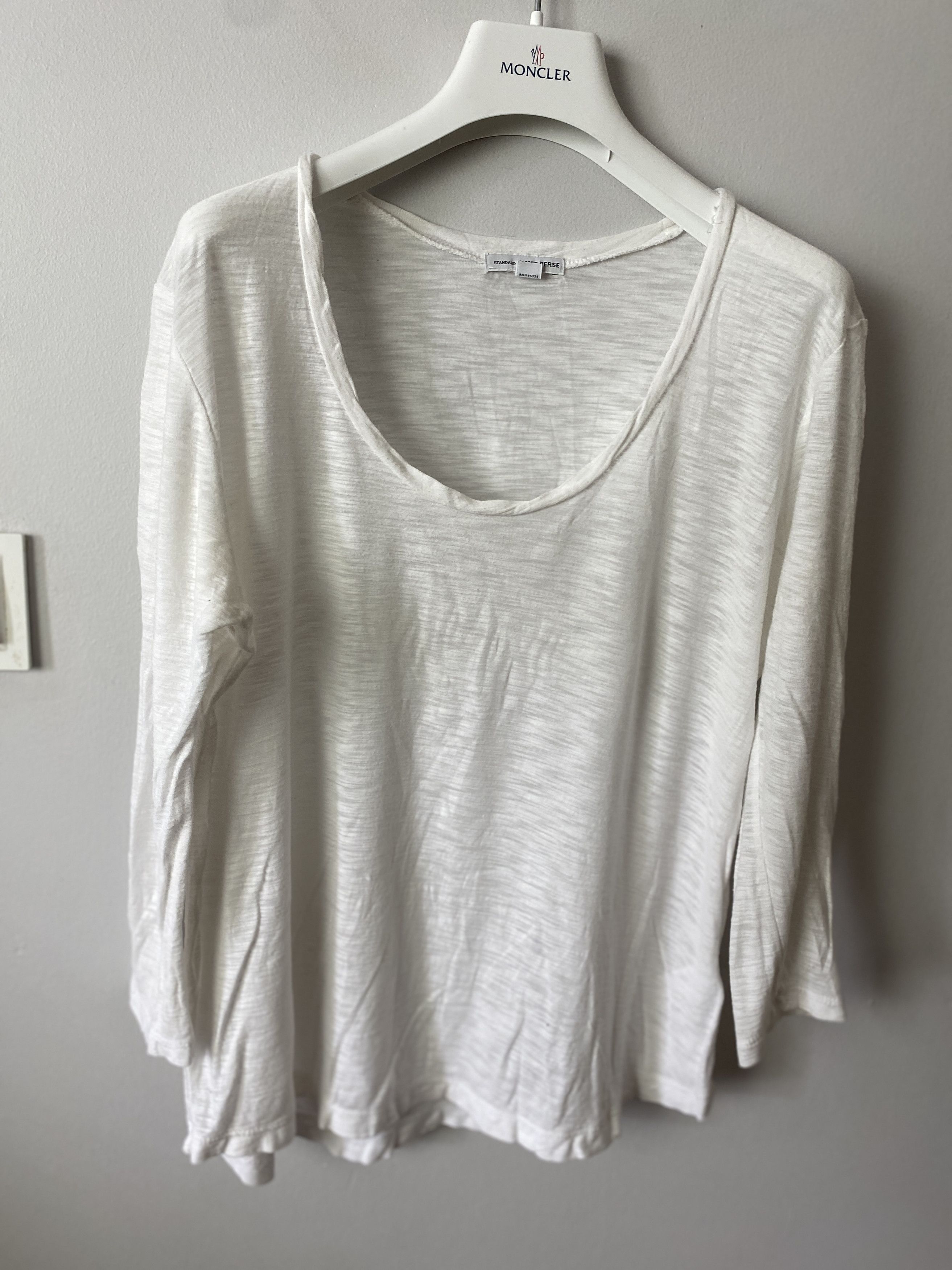 James Perse James Perse cotton modal 3/4 long sleeve t-shirt tee Size XL / US 12-14 / IT 48-50 - 1 Thumbnail