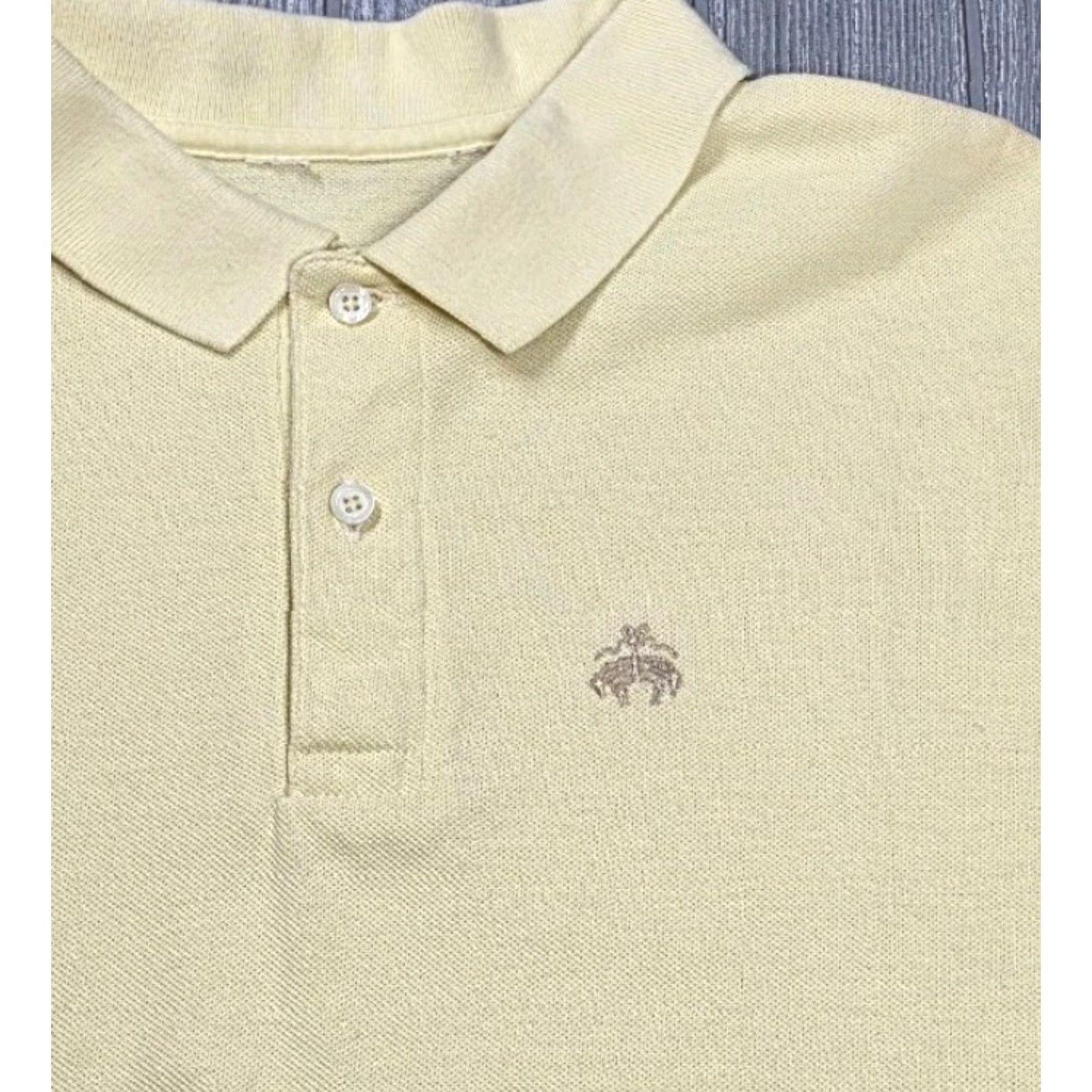 Brooks Brothers VINTAGE Brooks Brothers Polo Shirt Men L Yellow Short Sleeve 80s Golden Fleece USA Size US L / EU 52-54 / 3 - 4 Thumbnail