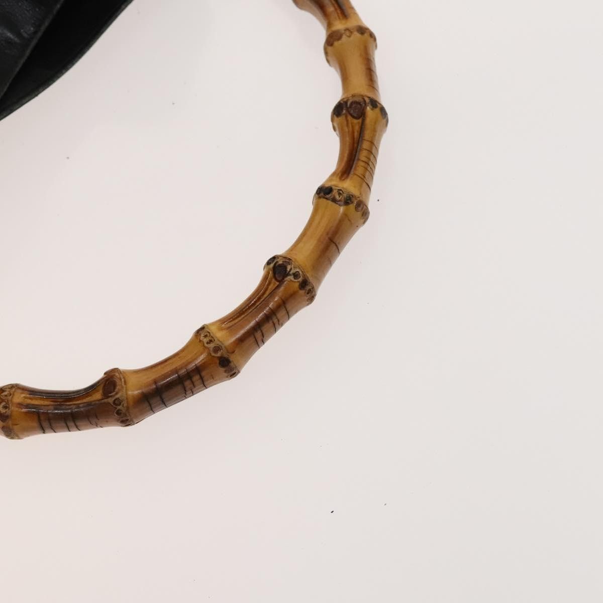 Gucci GUCCI Bamboo Handbag Leather Black Gold 001 3754 001 3754 Size ONE SIZE - 7 Thumbnail