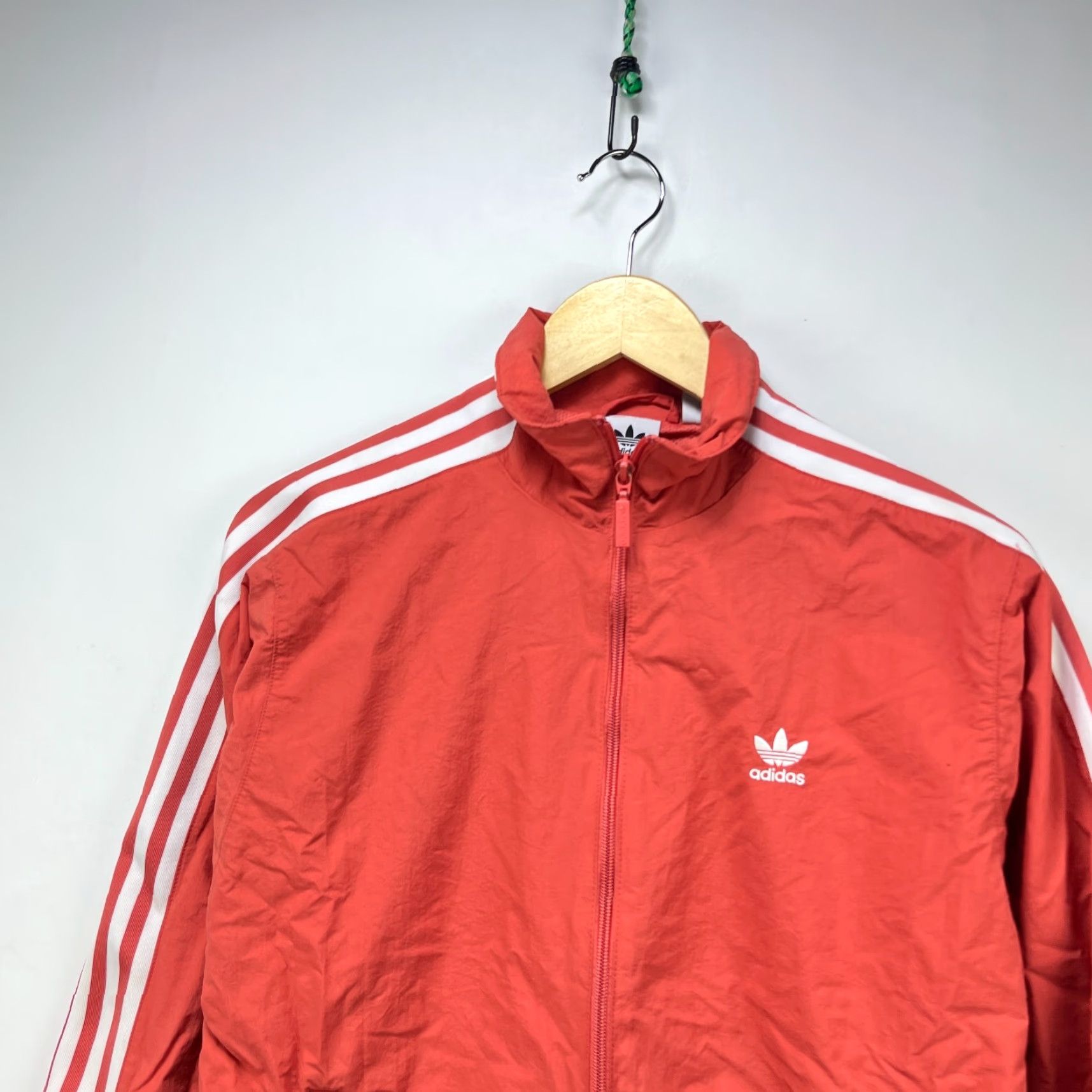 Adidas Adidas Windbreaker Jacket Womens Small Pink Zip-Up Trefoil Size S / US 4 / IT 40 - 2 Thumbnail