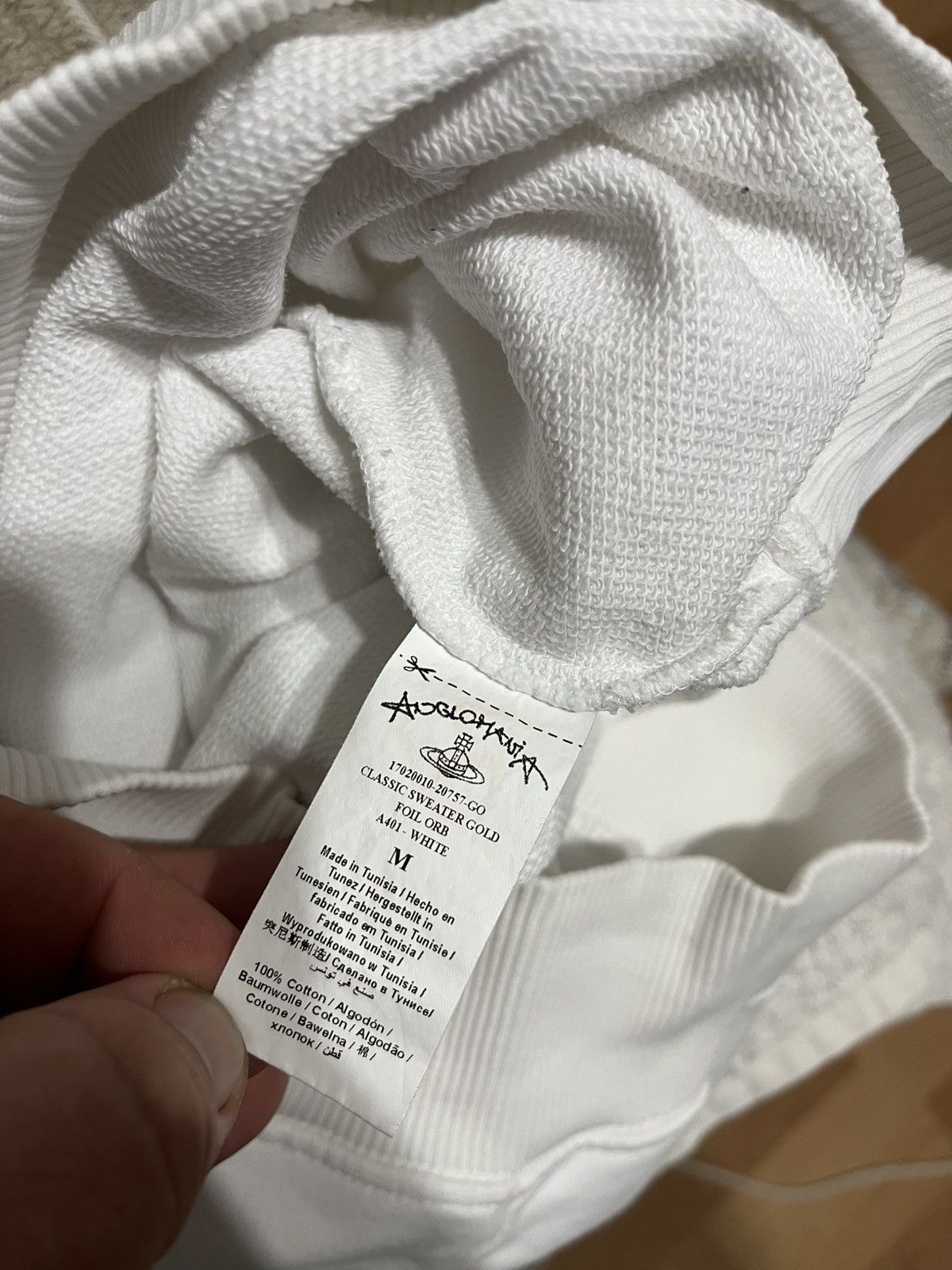 Vivienne Westwood Vivienne Westwood Anglomania White Sweatshirt Big ORB Logo Size US M / EU 48-50 / 2 - 8 Thumbnail