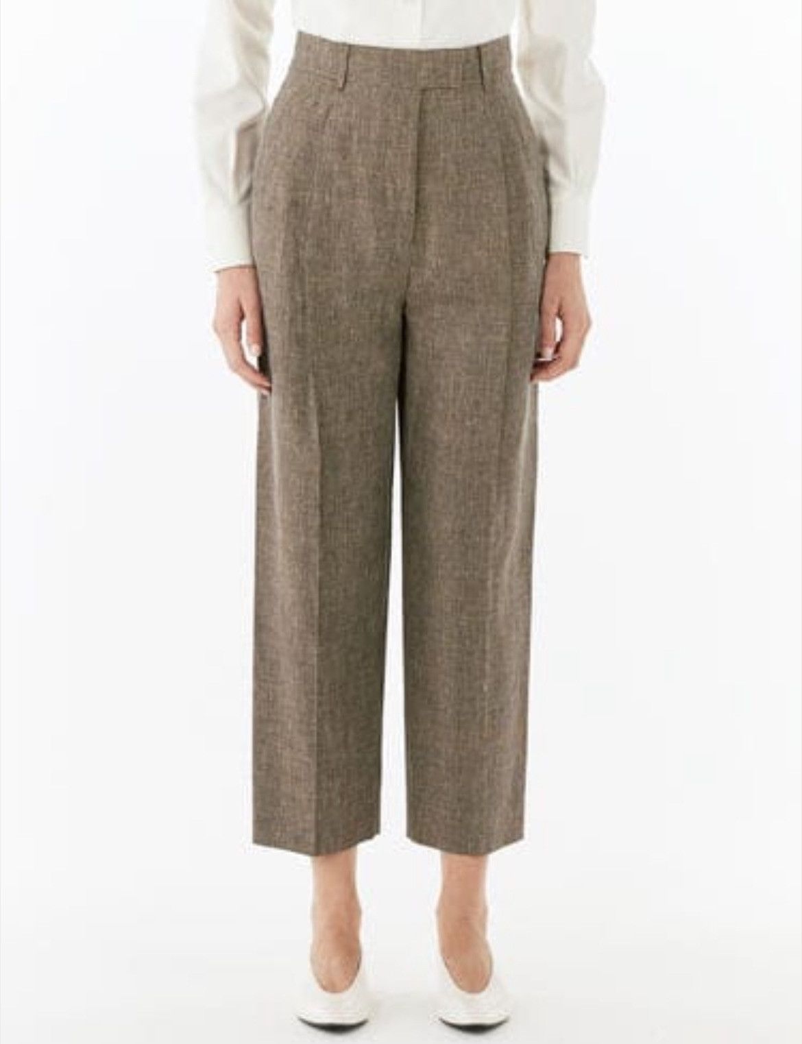 Loro Piana o1srvl11e1224 Linen Bourette Pant in Brown Size 26" / US 2 / IT 38 - 1 Preview