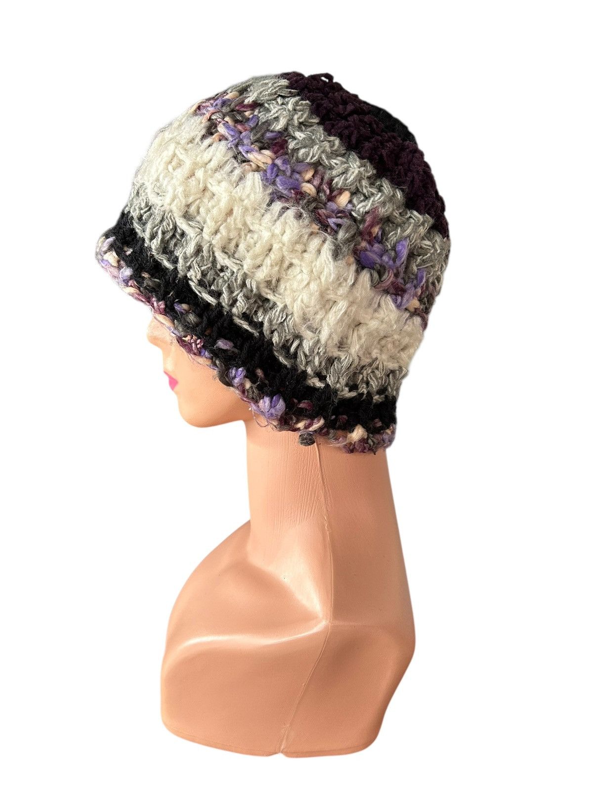 Kapital Crochet Knitted Handmade Hairy Beanie Hats Size ONE SIZE - 2 Thumbnail