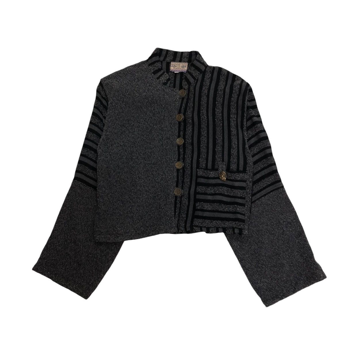 Japanese Brand 🔥VINTAGE CROPPED JACKET PATCH WORK MADAME ZAZA OF MARSEILLE Size M / US 6-8 / IT 42-44 - 1 Thumbnail