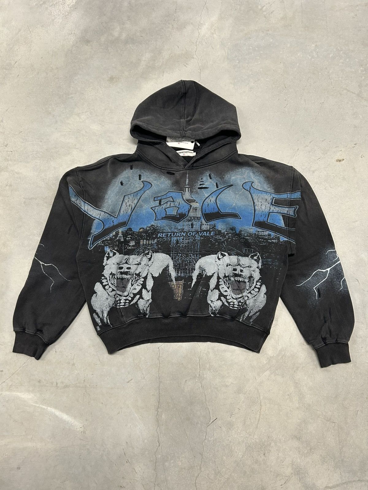 Vale Valley Dreams Black The Dogs Return Pullover Hoodie