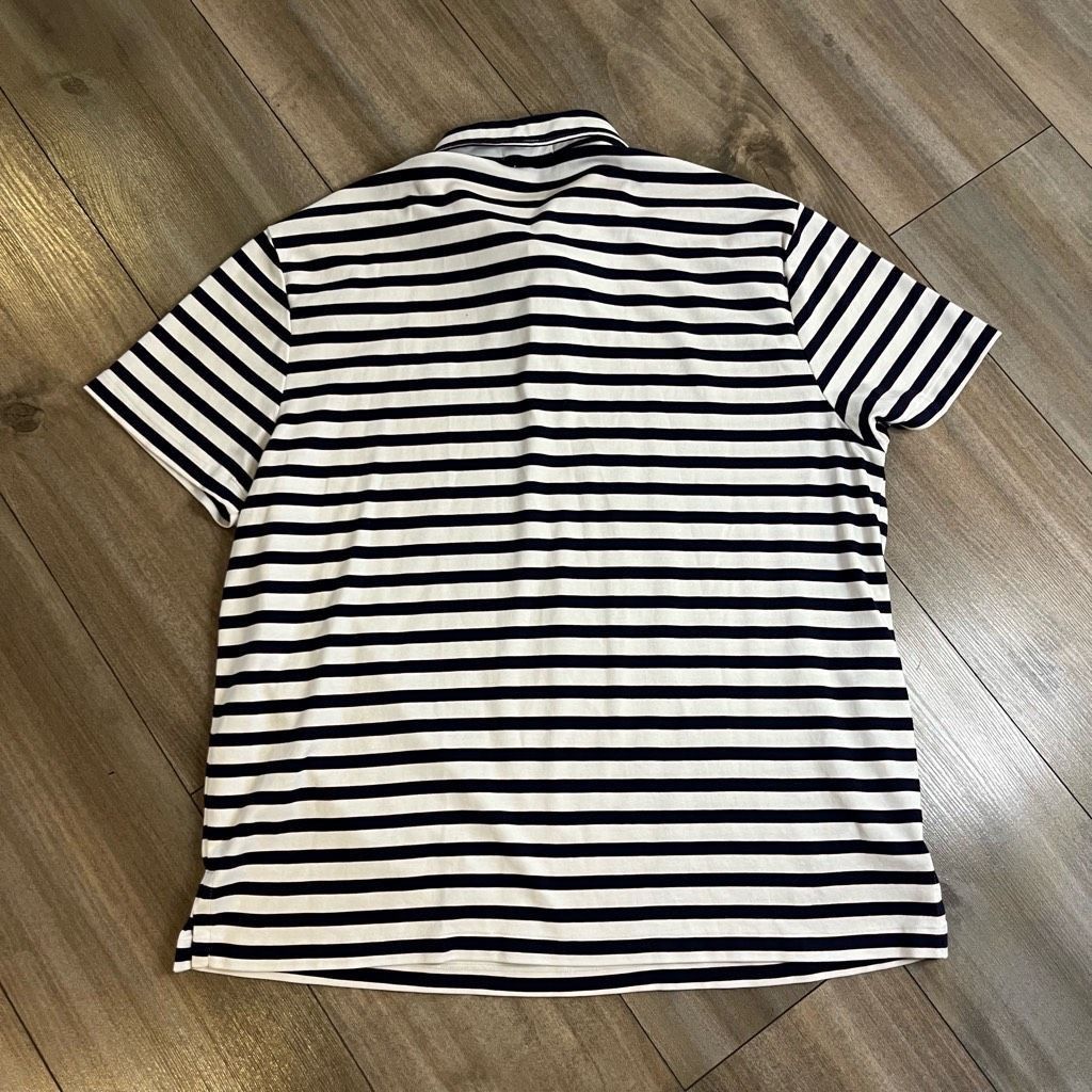 Polo Ralph Lauren Polo Ralph Lauren Blue Stripe Polo Shirt Men XL Bin B-53 Size US XL / EU 56 / 4 - 6 Thumbnail