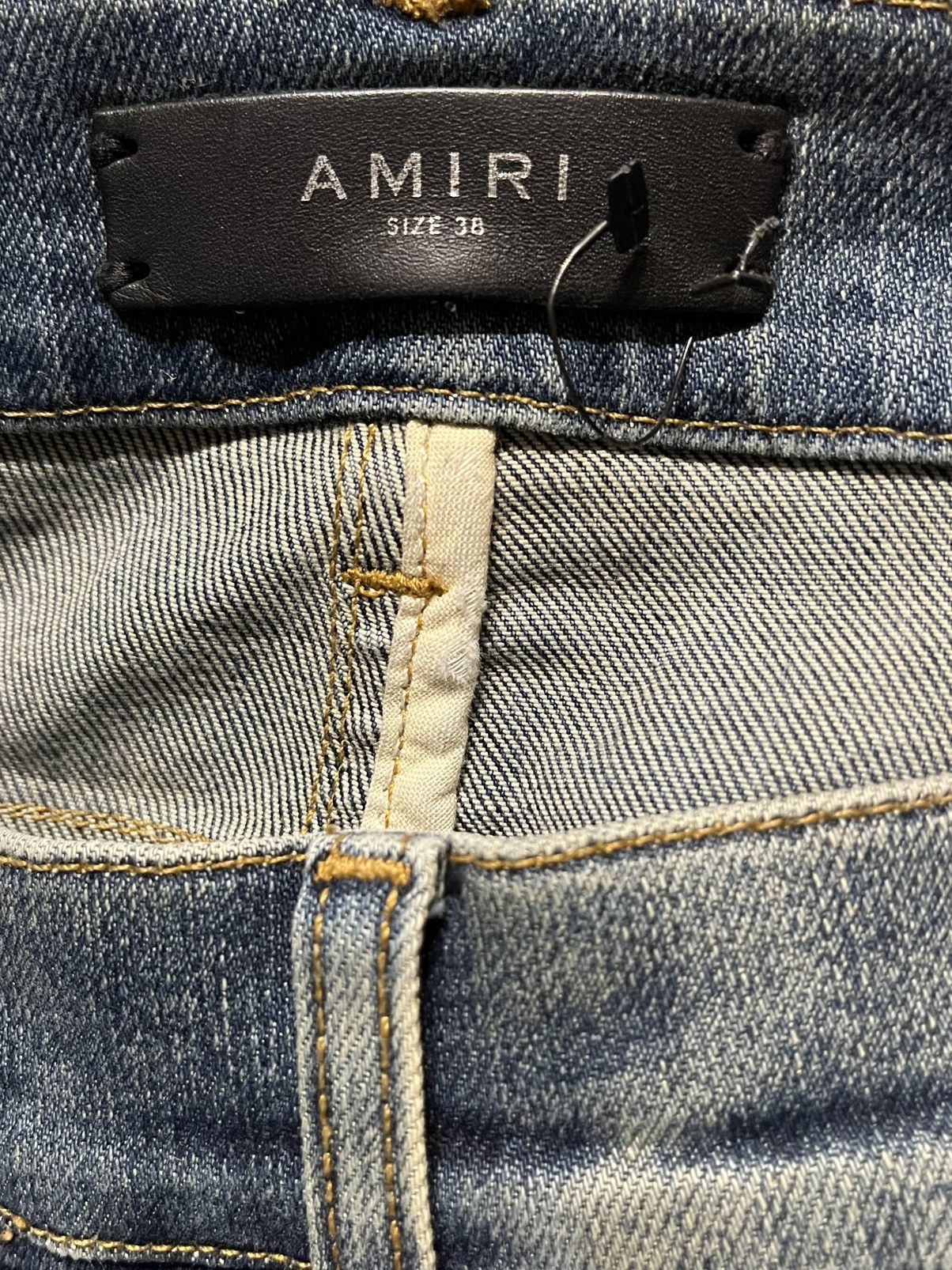 Amiri AUTHENTIC AMIRI JEANS DENIM PANTS RIPS AND RUFFLES MENS 38 Size US 38 / EU 54 - 13 Thumbnail